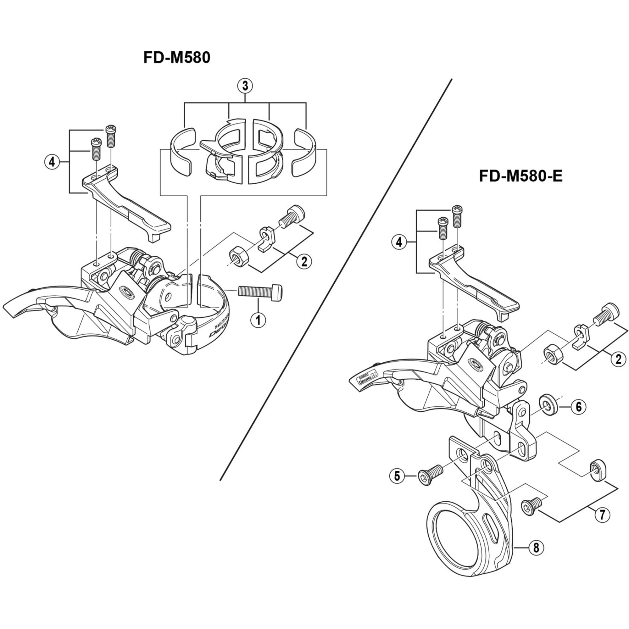 Shimano Spares M580 clamp bolt