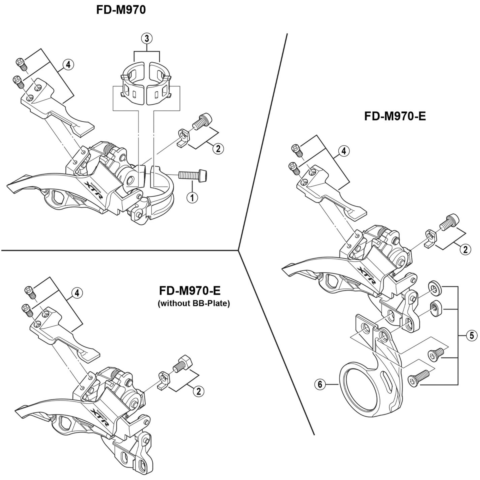 Shimano Spares M970 bracket fixing bolt
