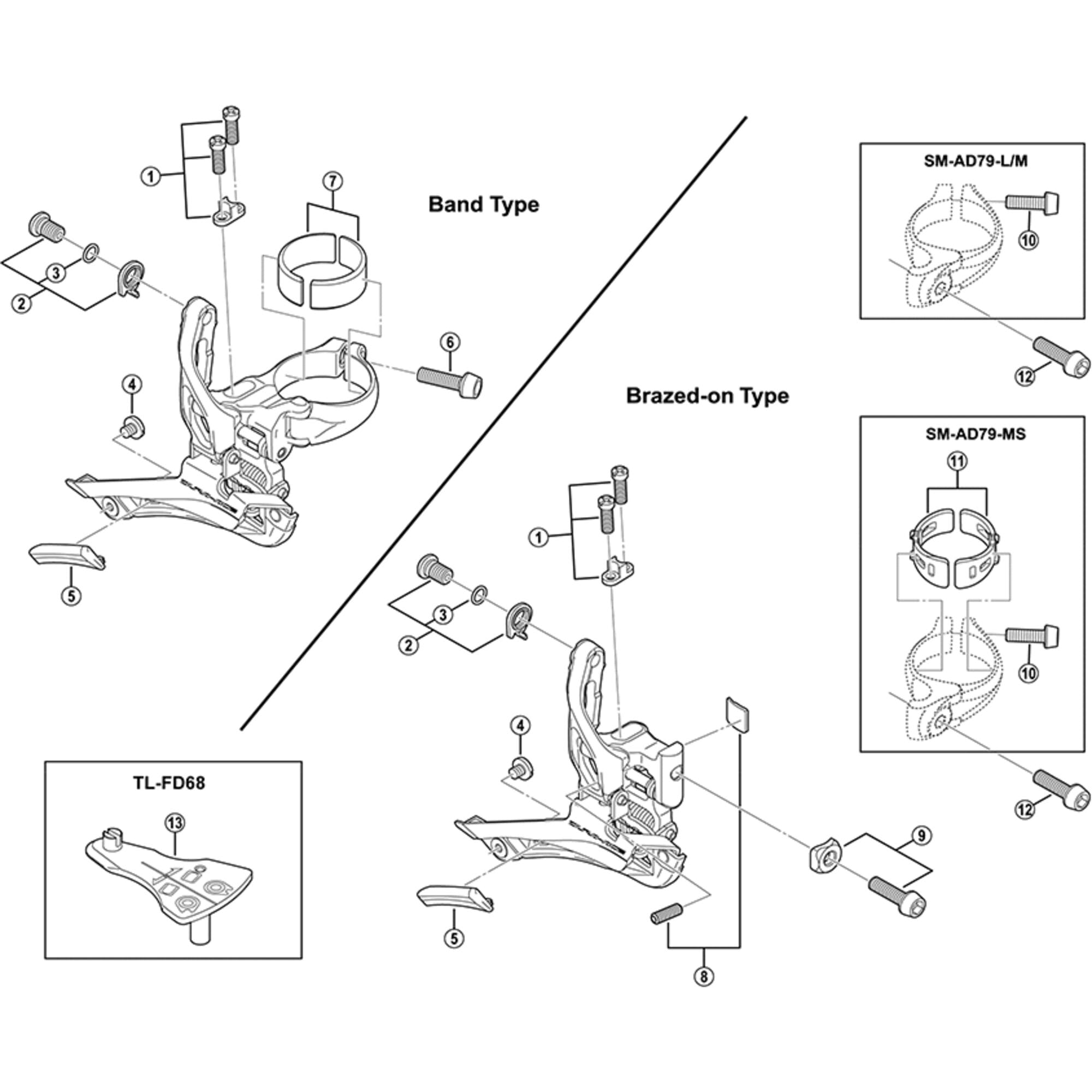 Shimano Spares 9000 cable fixing bolt unit