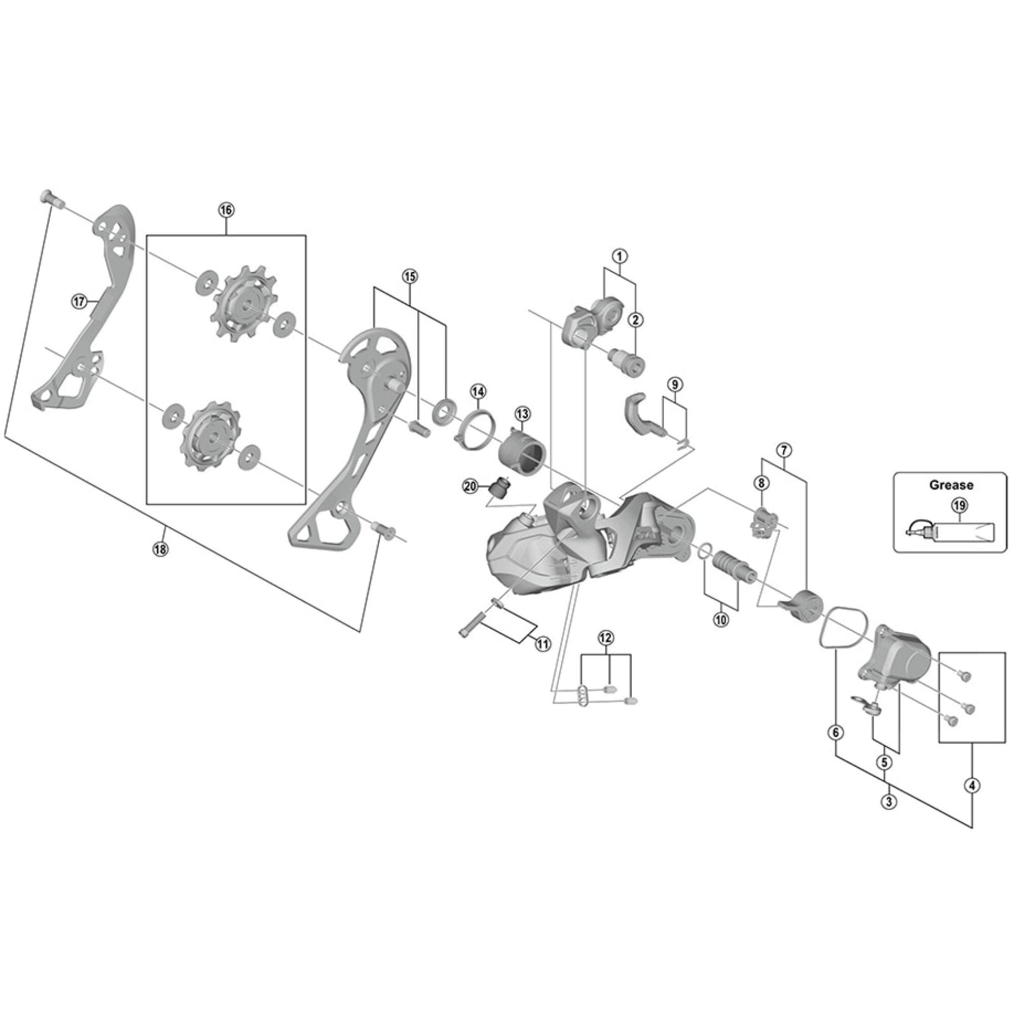 Shimano Spares M9050 inner plate GS