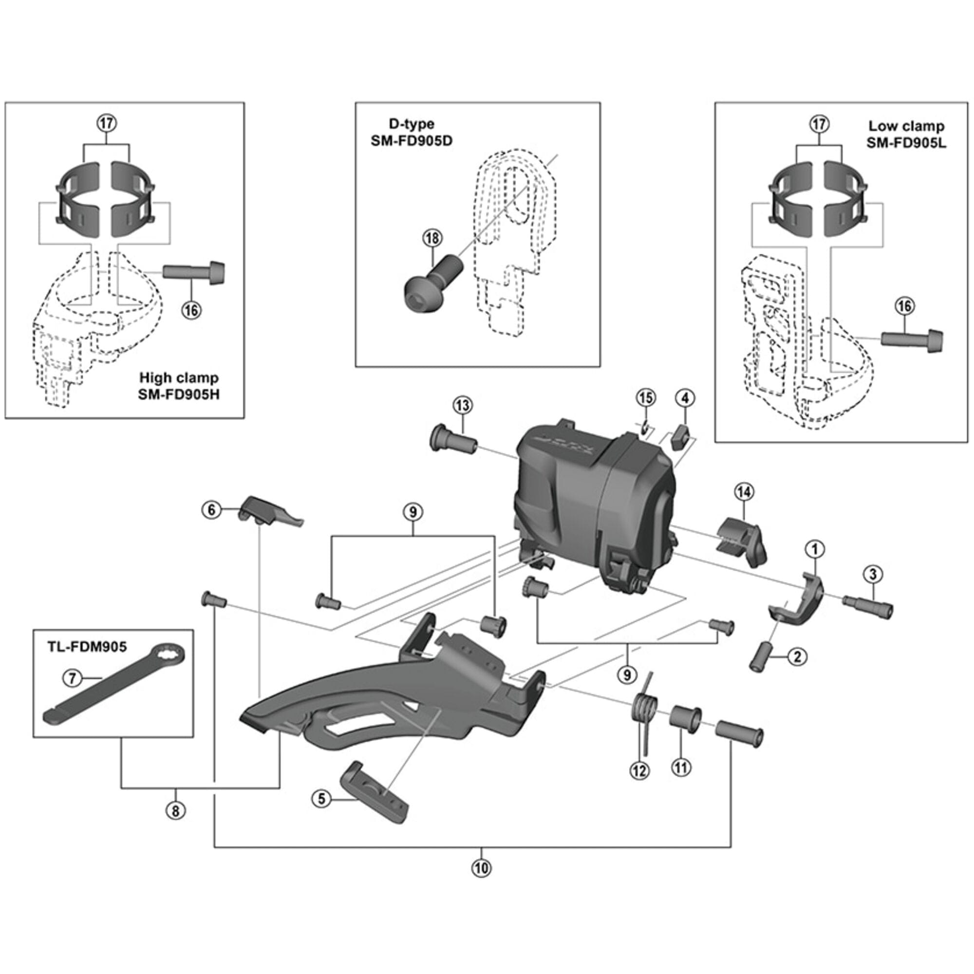 Shimano Spares M9070 guide spring