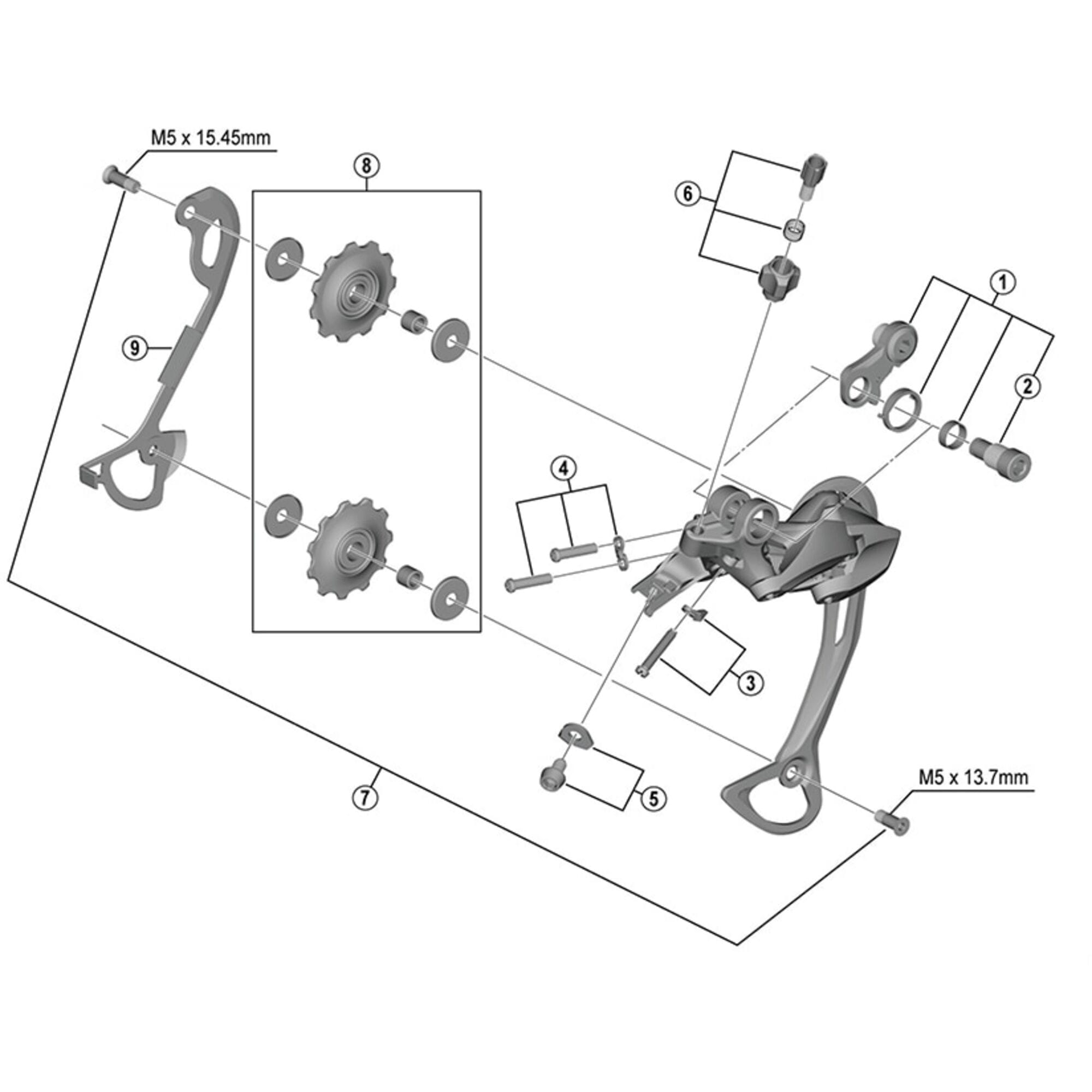 Shimano Spares M3000 B | Power2Cycleaxle unit