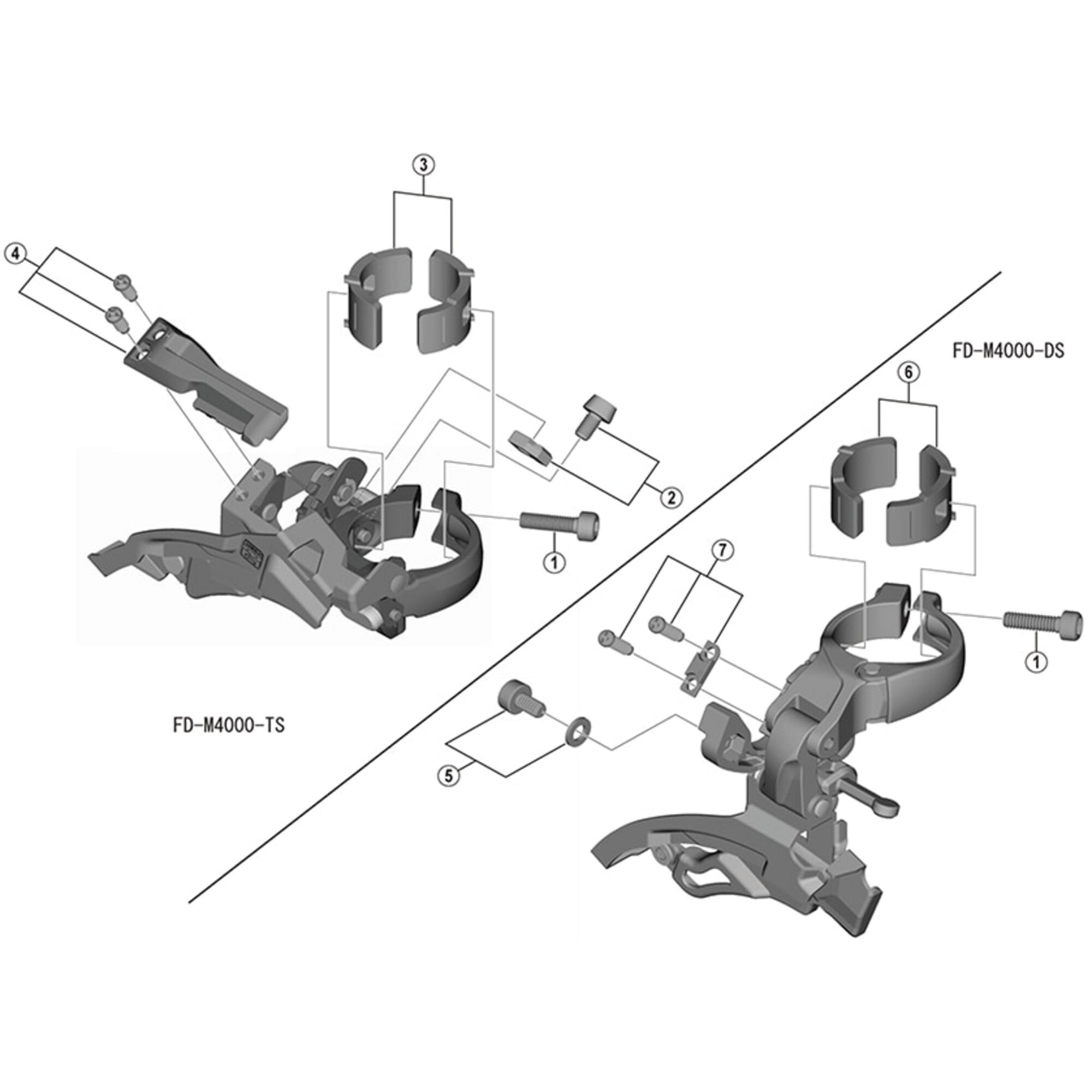 Shimano Spares M3000 Clamp band adapter, 28.6 mm