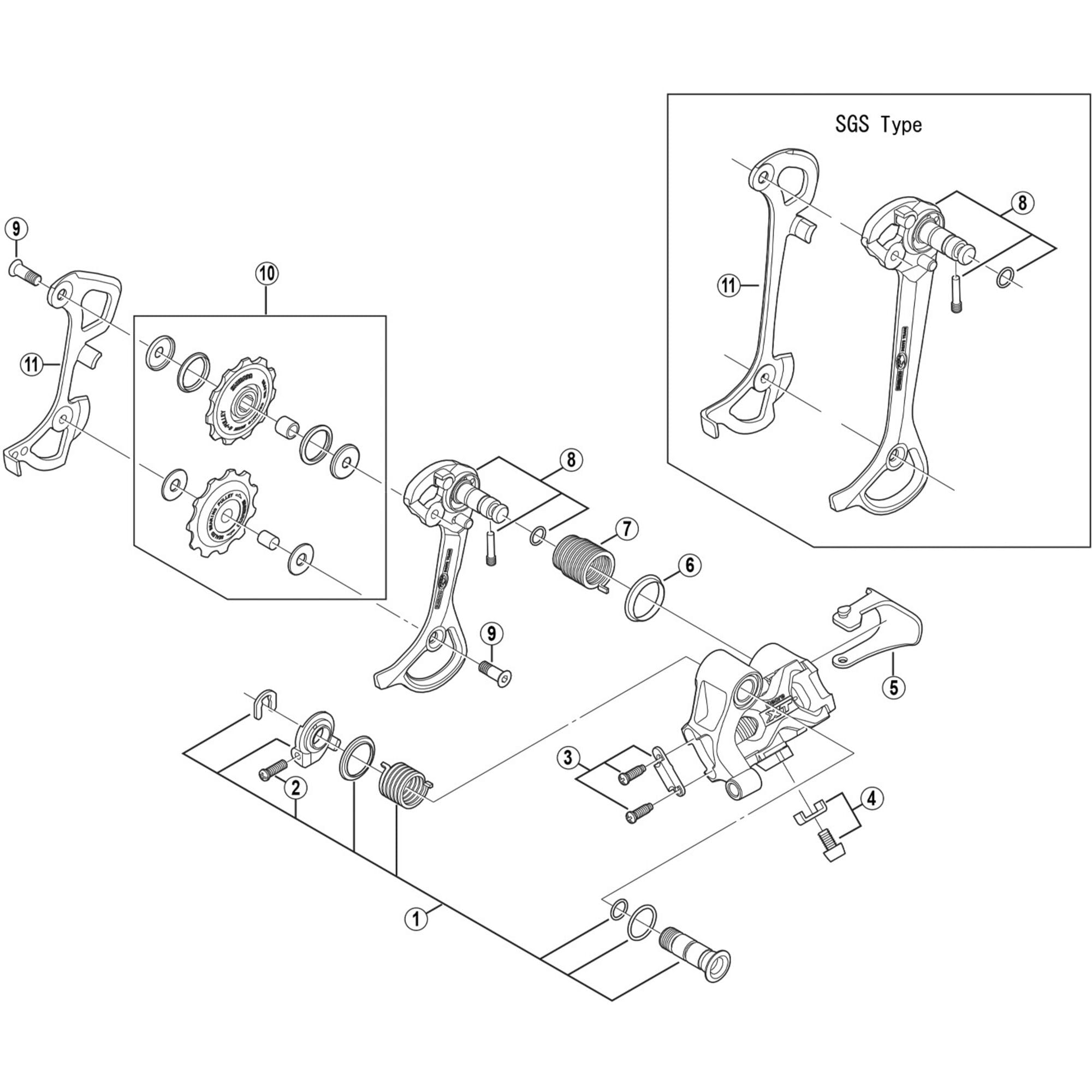 Shimano Spares M770 inner plate SGS