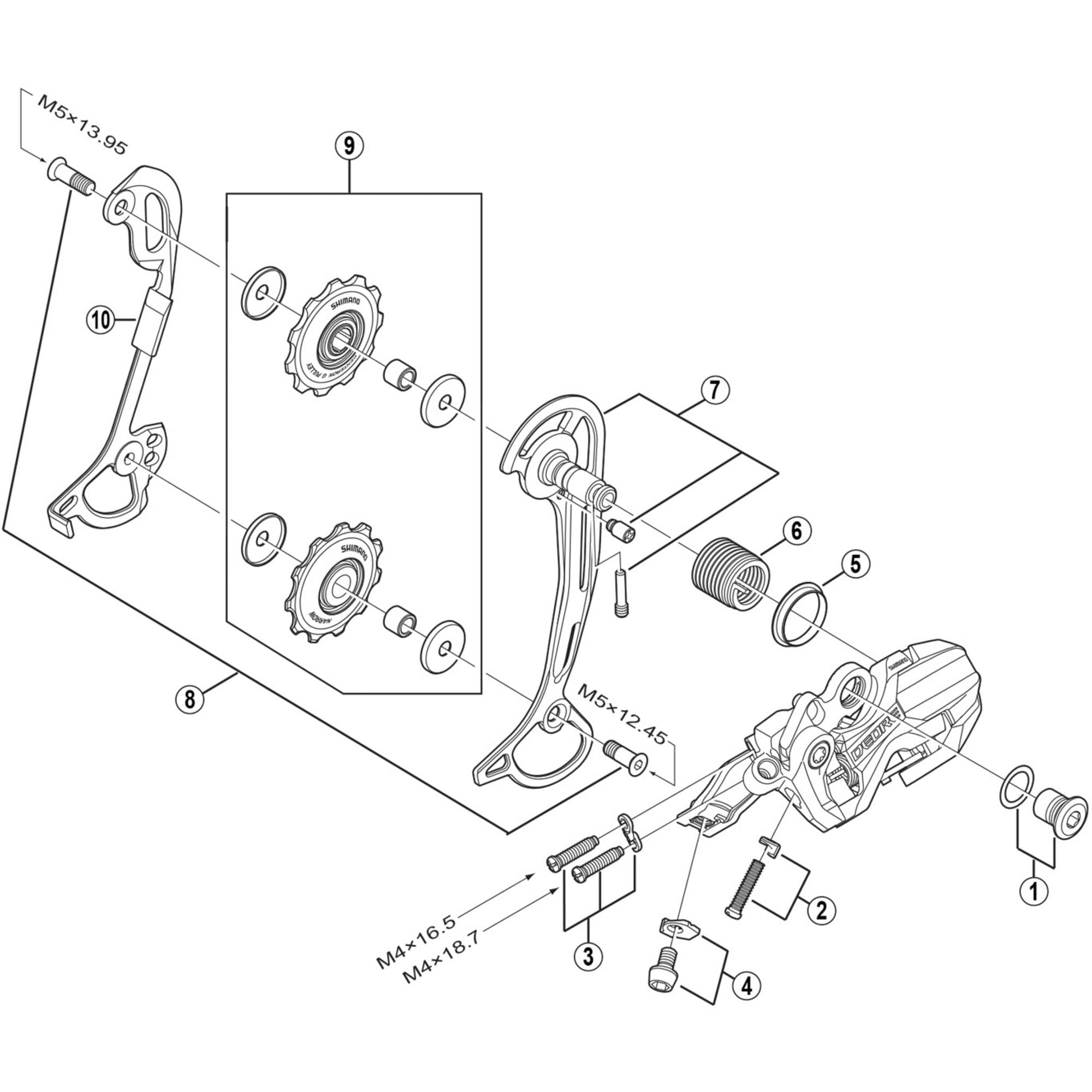 Shimano Spares M592 inner plate