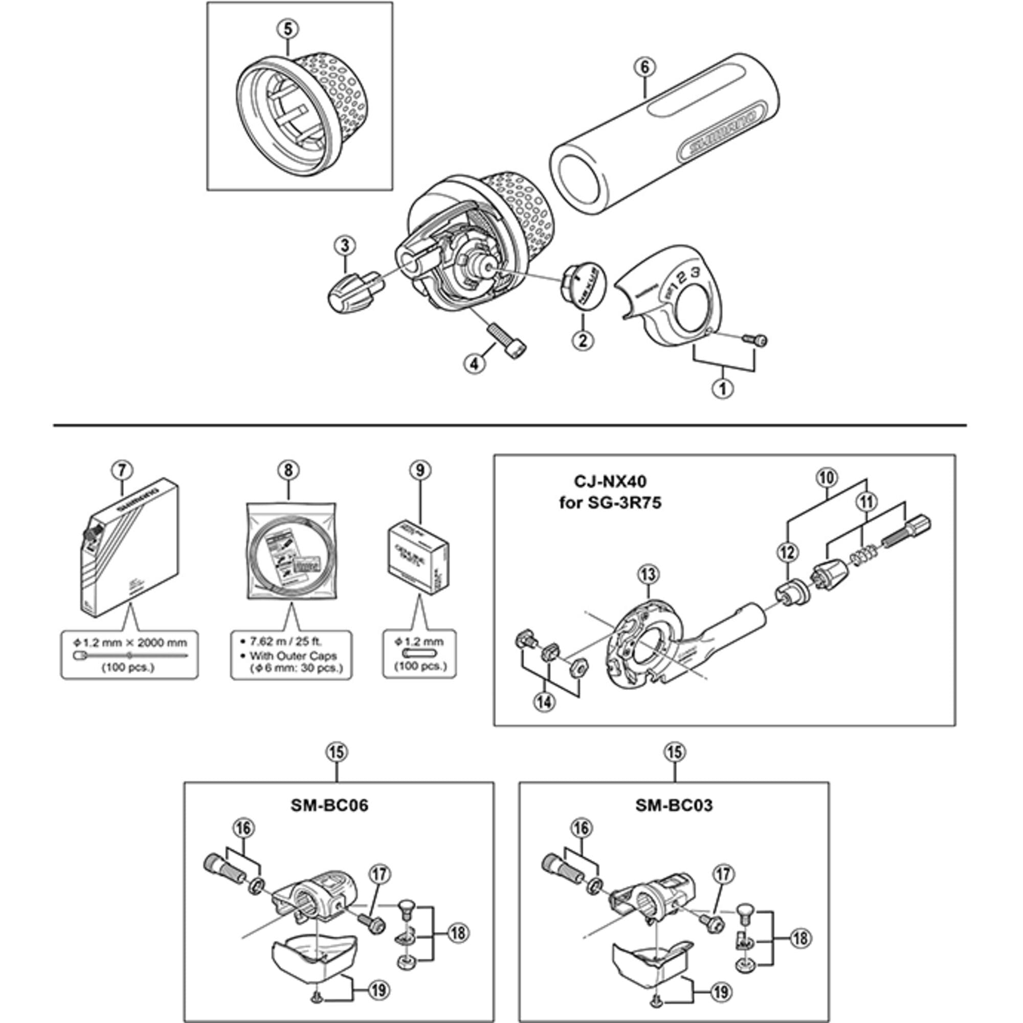 Shimano Spares E indicator cover and fixing screw
