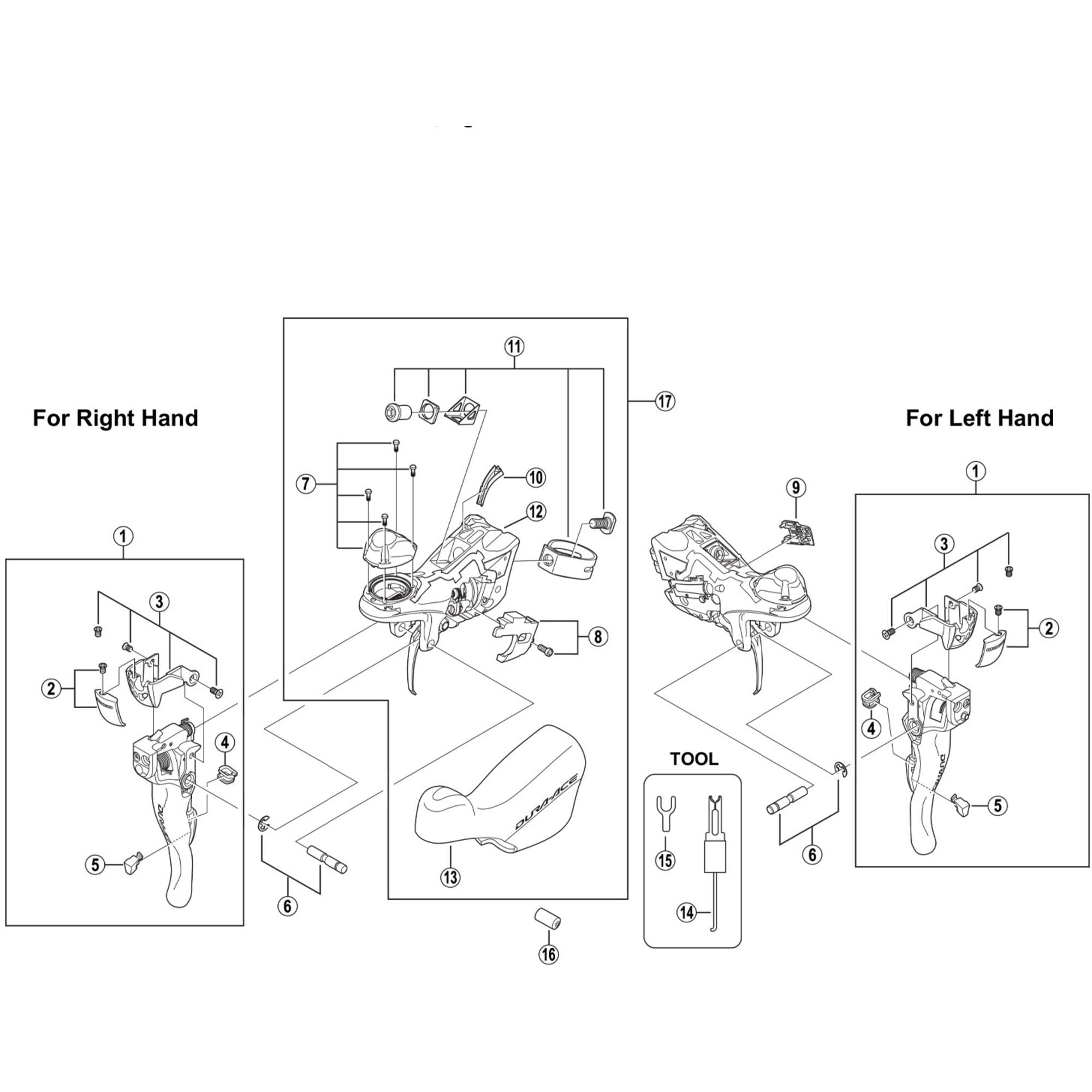 Shimano Spares 7900 unit cover and fixing screw