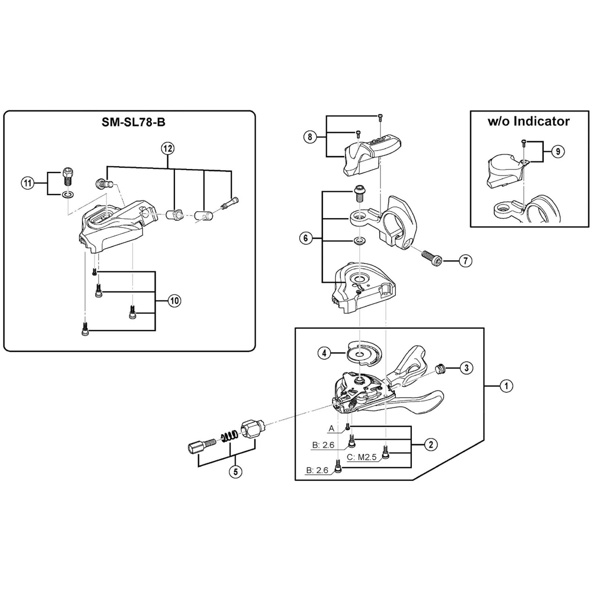 Shimano Spares M780 left hand pin plate