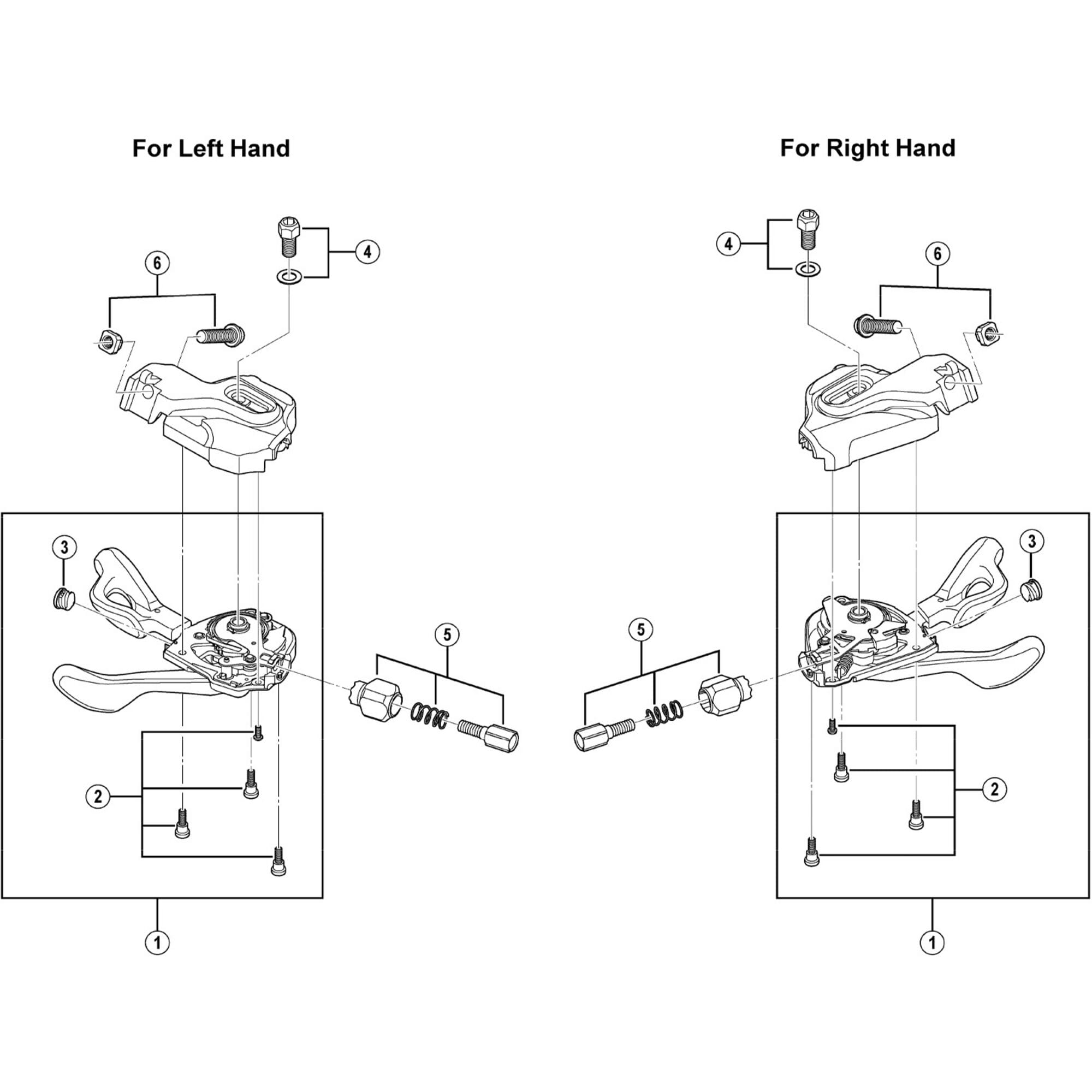 Shimano Spares I left hand shifting lever unit