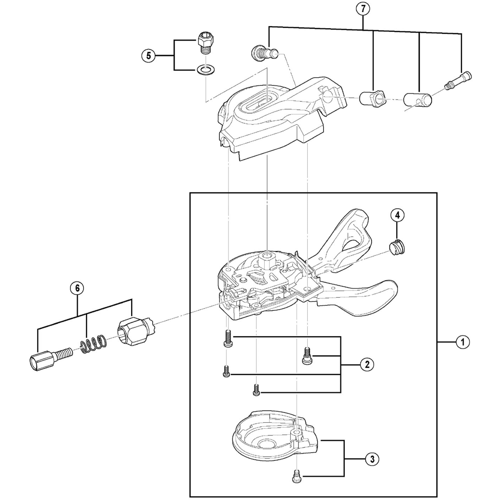 Shimano Spares I bolt and nut unit