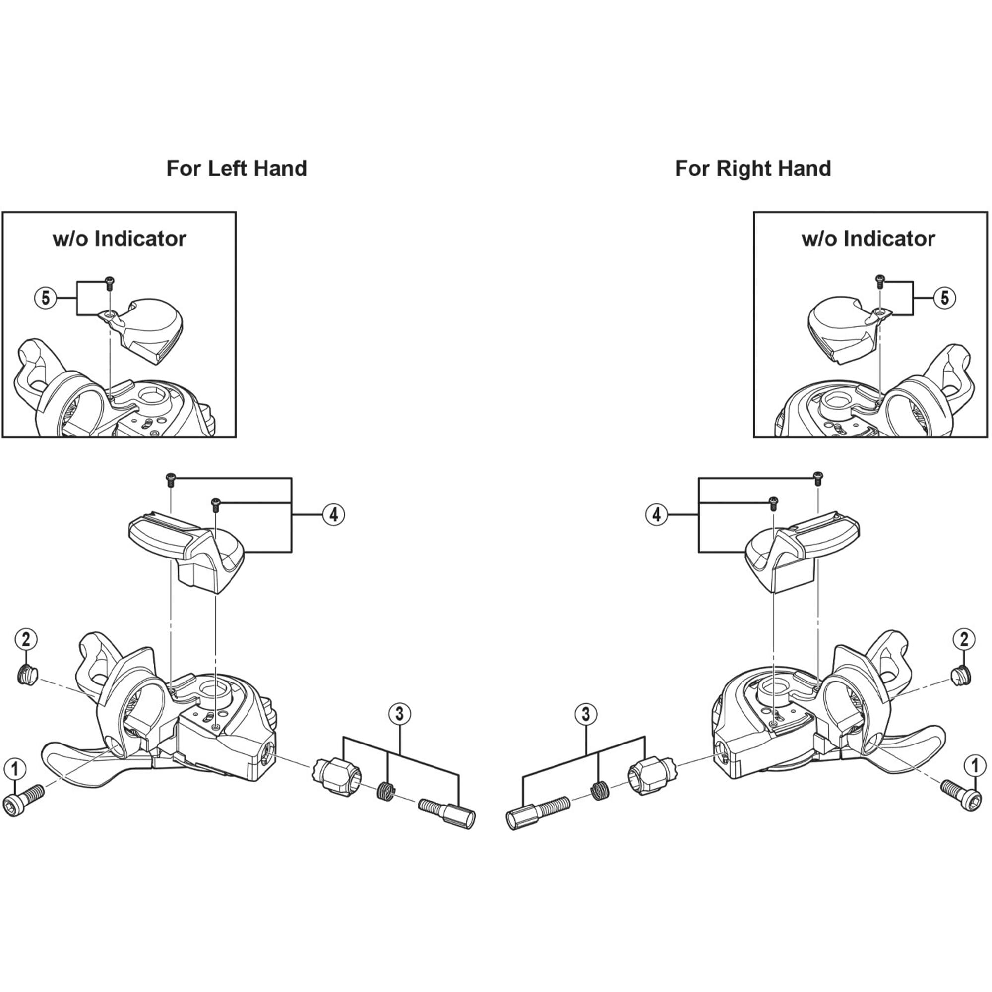 Shimano Spares M670 right hand indicator unit
