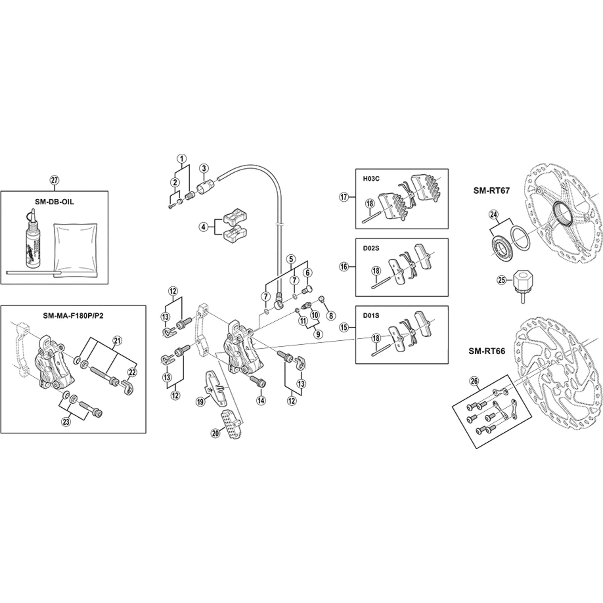Shimano Spares M595 snap ring
