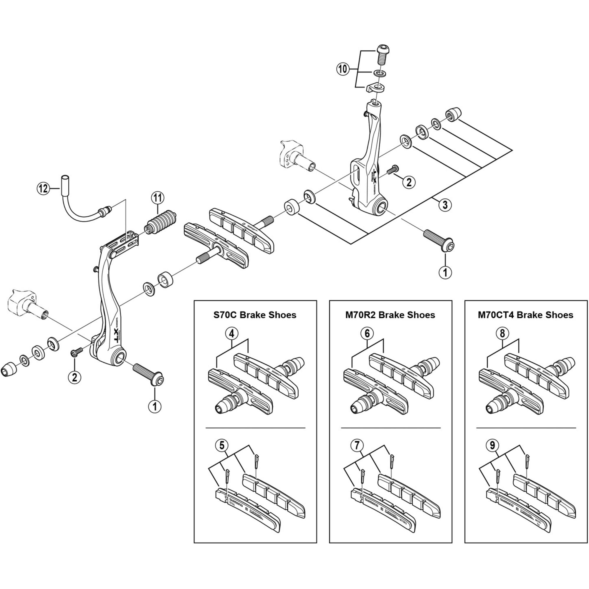 Shimano Spares M770 link fixing bolt M6 x 16 mm