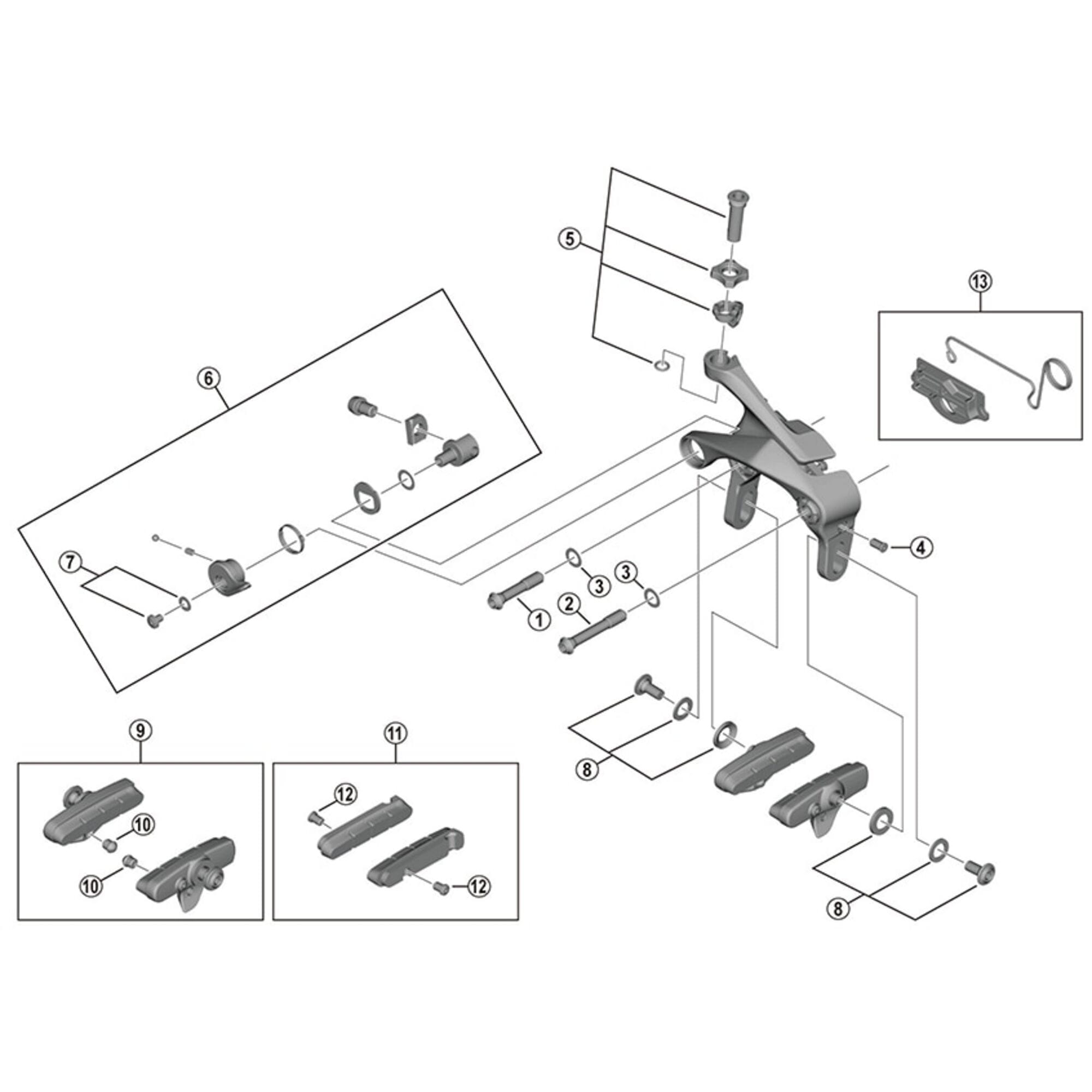 Shimano Spares 6810RS fixing bolt Y, M6 x 28.9 mm