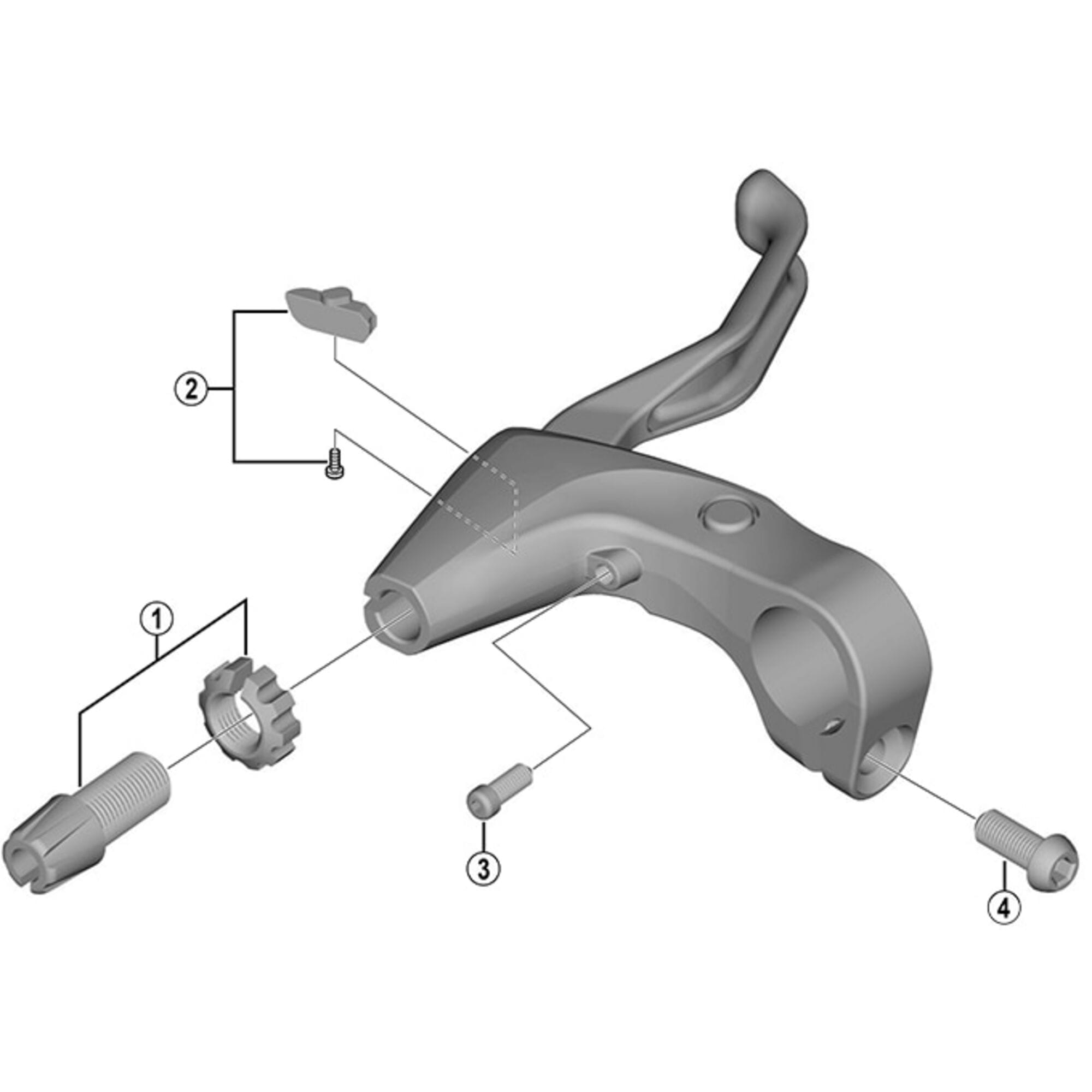 Shimano Spares 4700 left hand adjusting block and screw