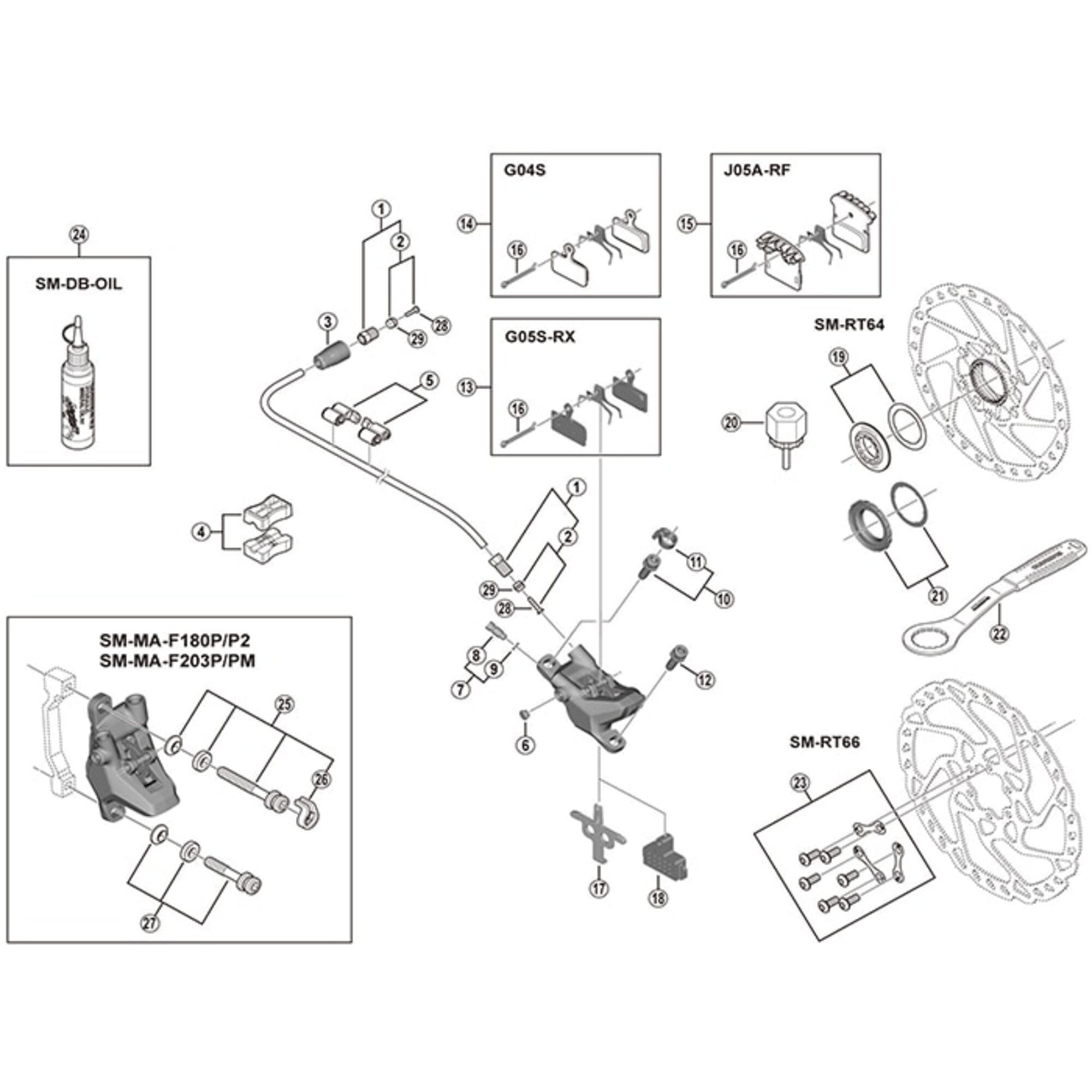 Shimano Spares M315 pad spacer