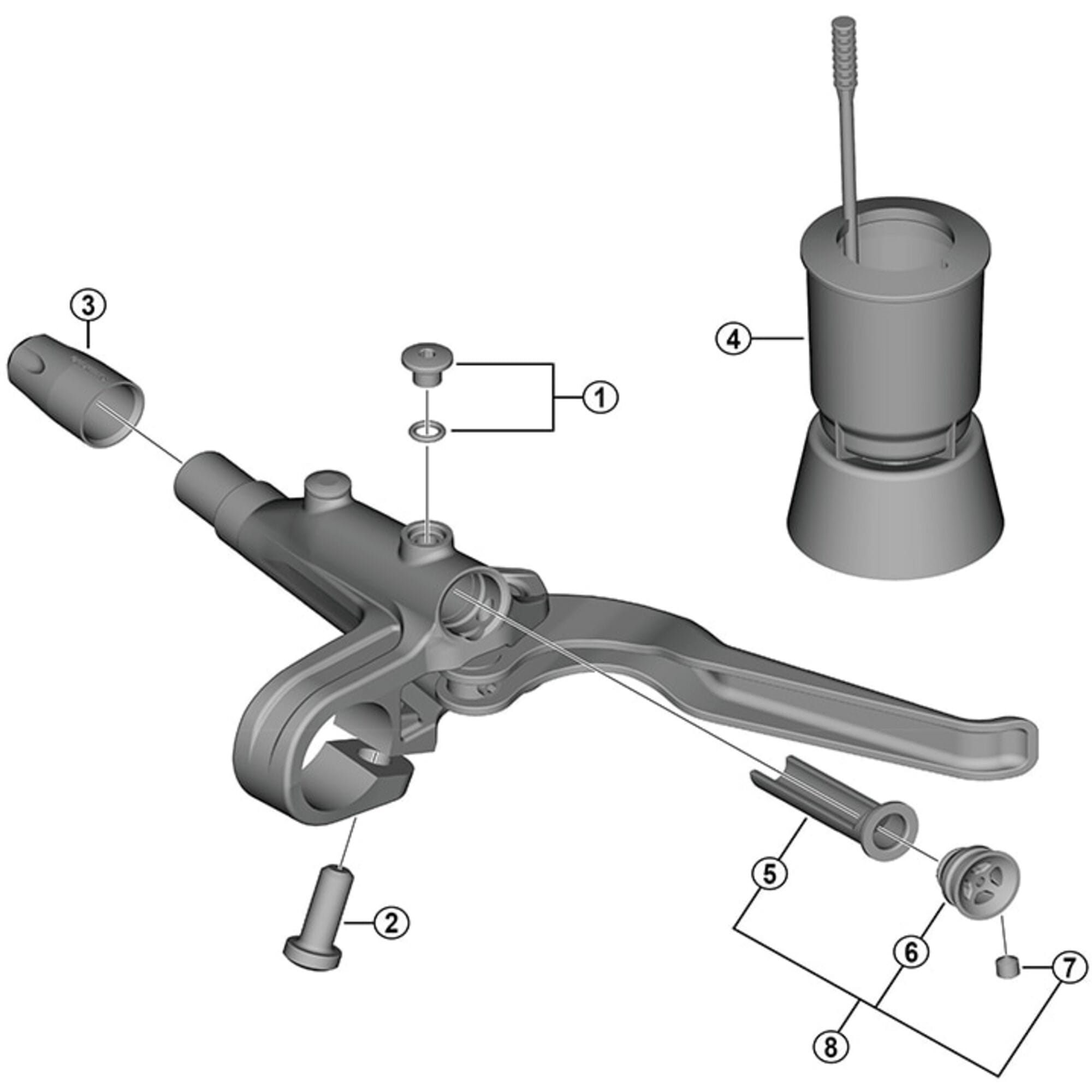 Shimano Spares M6000 bleed screw and O | Power2Cyclering