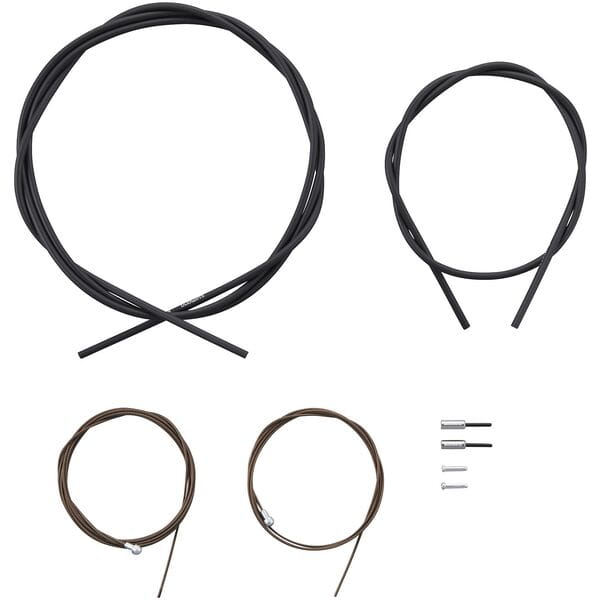 Shimano Ace Road brake cable set, Polymer coated inners, black