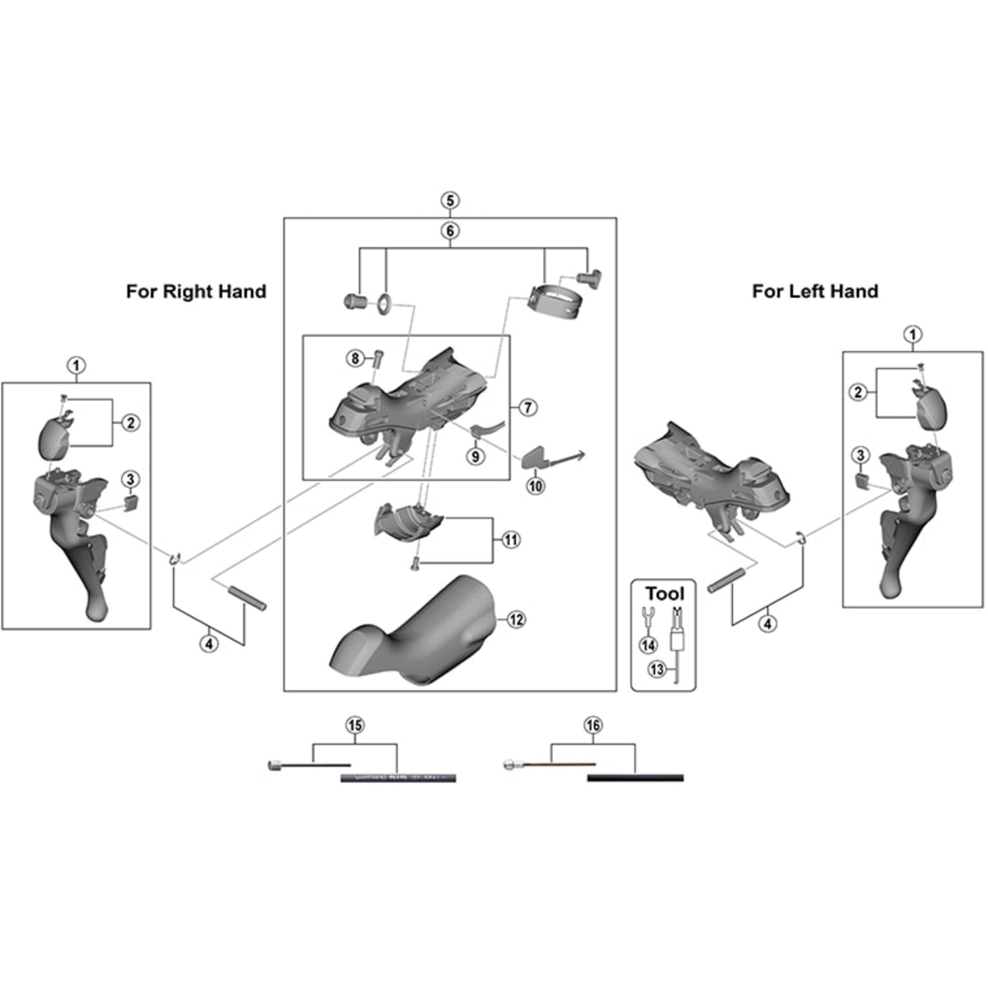 Shimano Spares R7000 clamp band unit, 23.8, 24.2 mm