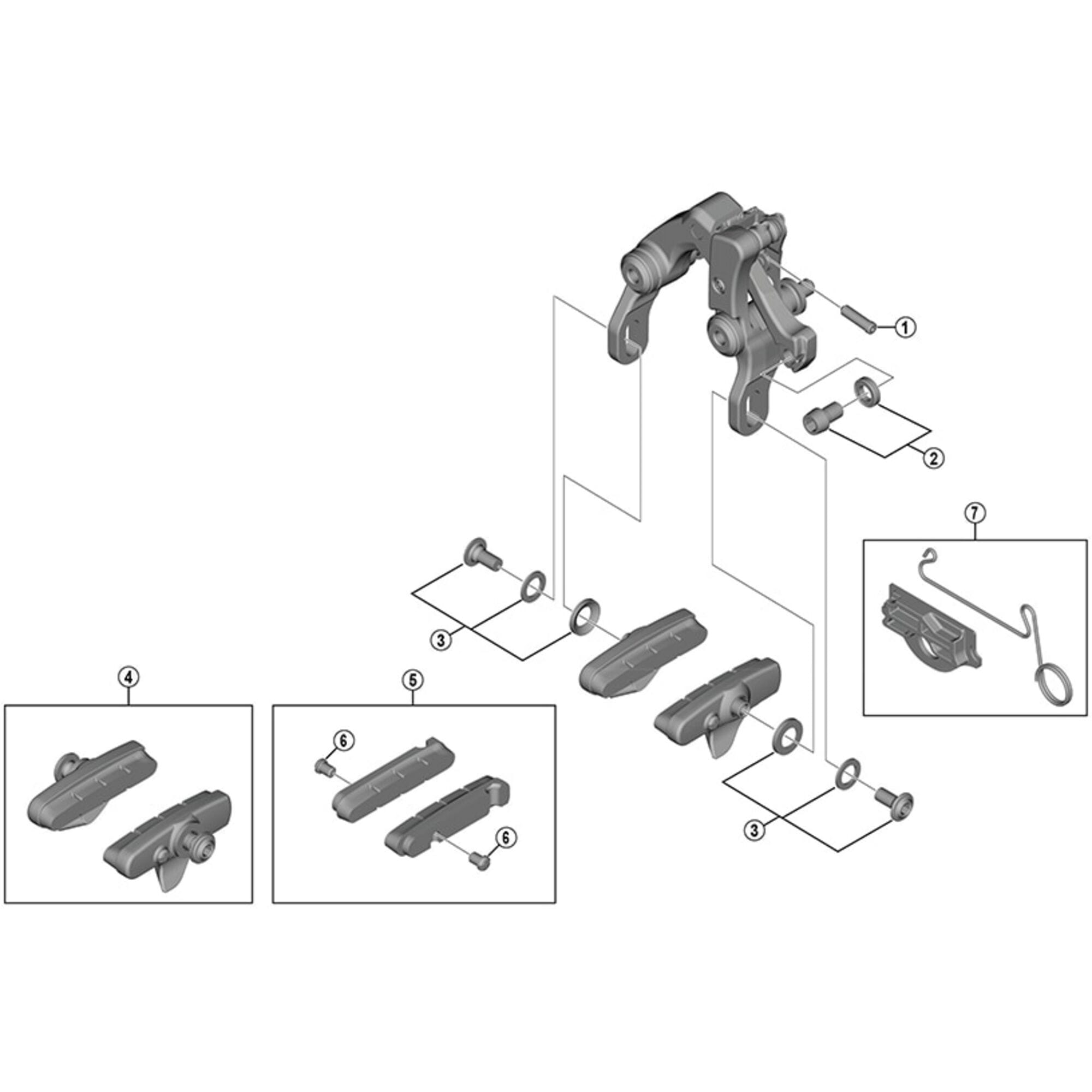 Shimano Spares R cable fixing bolt and plate