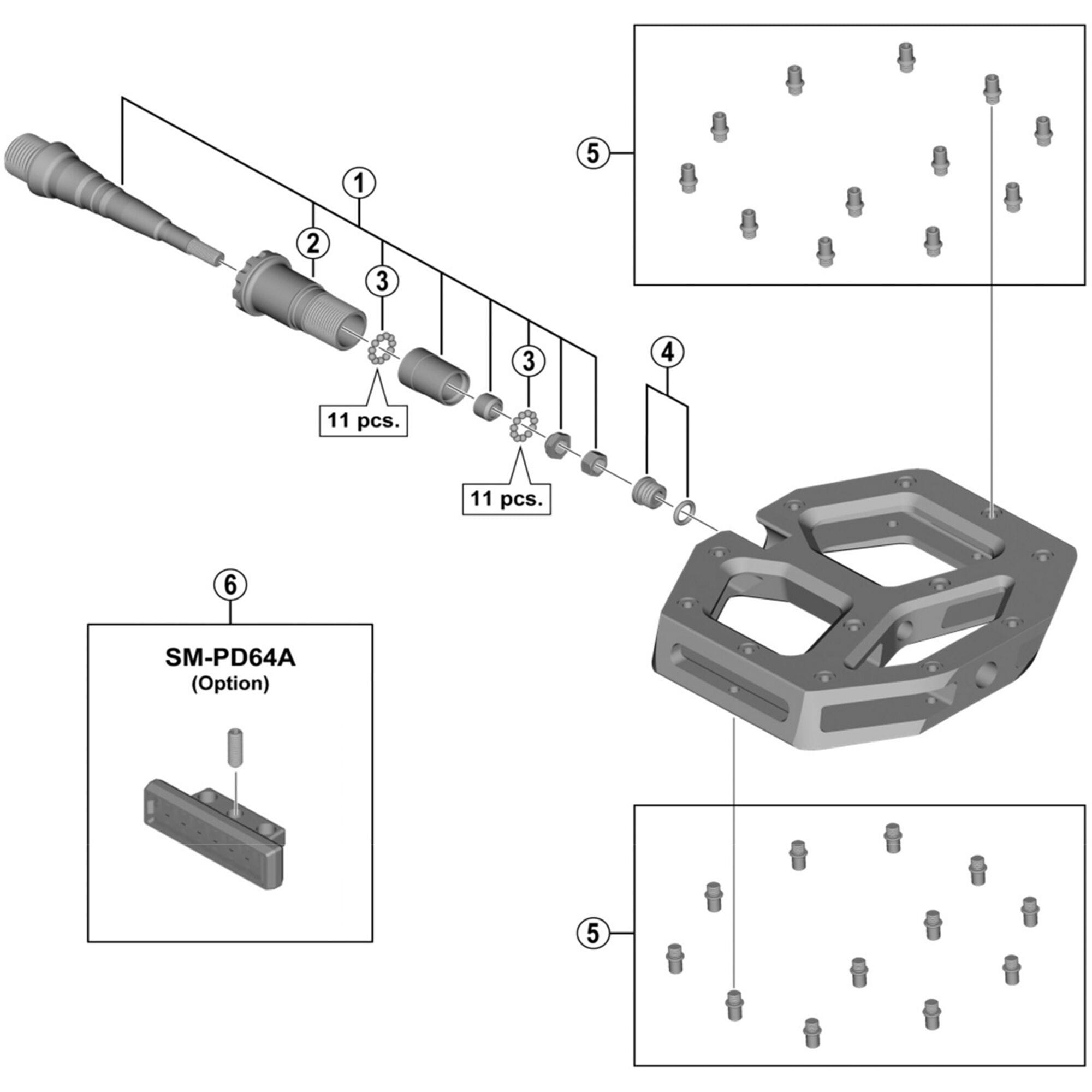 Shimano Spares M828 end cap right hand and O | Power2Cyclering