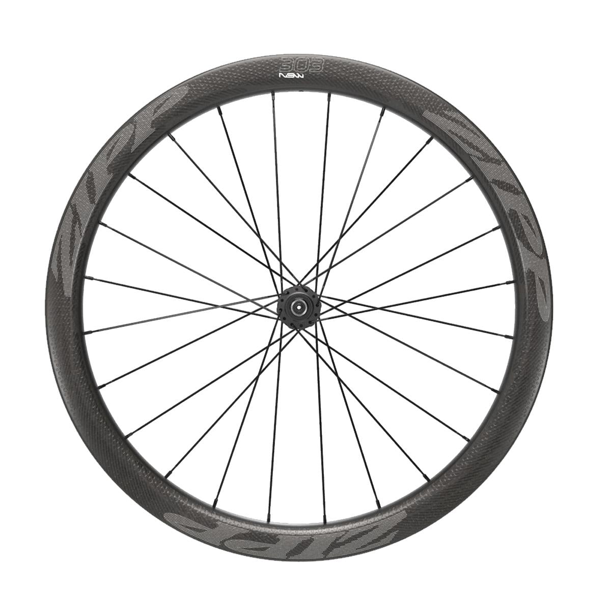 Zipp 303 NSW Tubeless Disc Brake Center Locking 700c Front 24 Spokes Convertible | Power2CycleQuick Release, 12mm & 15mm Through Axle A1 | Power2Cycle IMPRESS GRAPHICS 700C