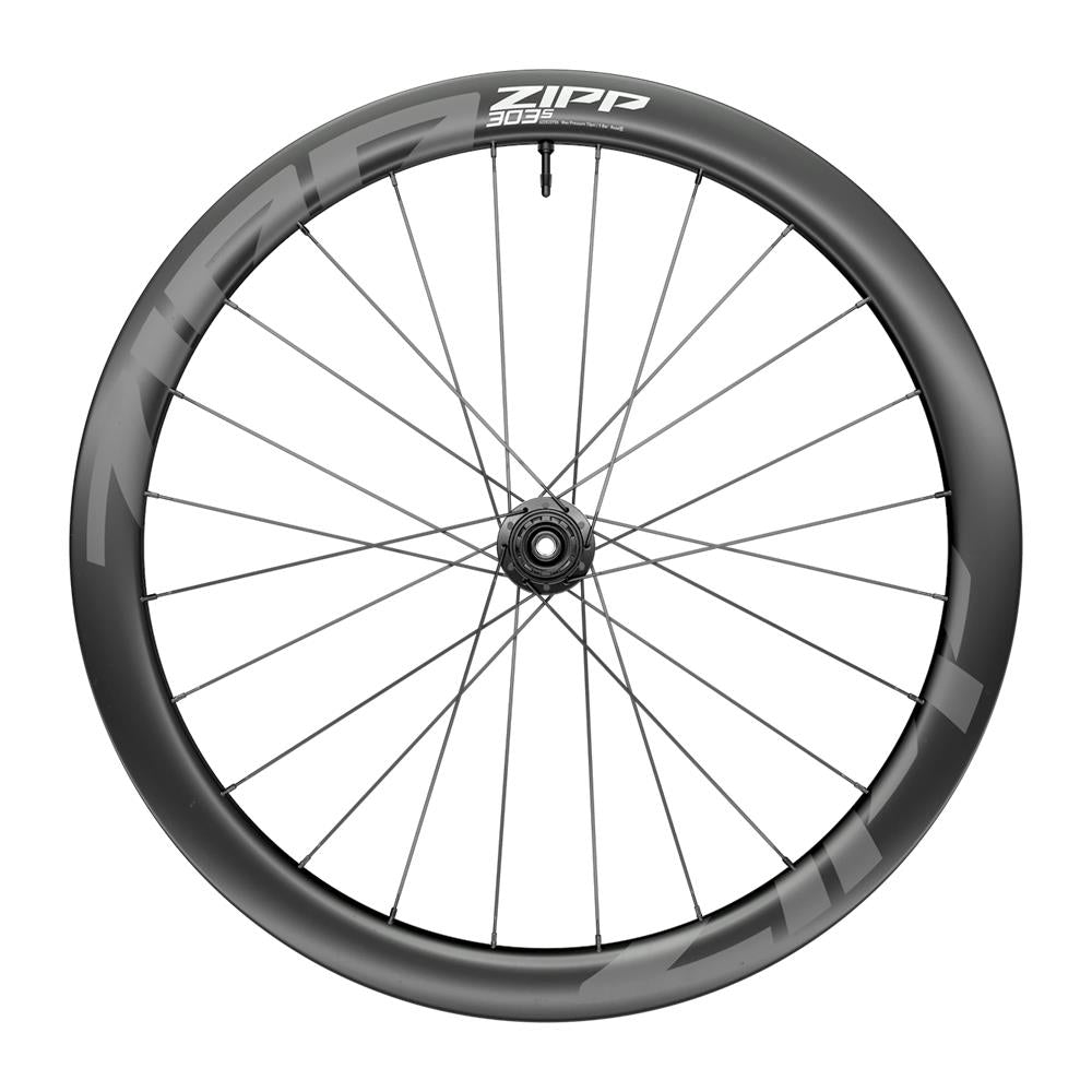 Zipp 303 S Carbon Tubeless Disc Brake Center Locking 700c Rear 24Spokes XDR 12x142mm Standard Graphic A1 | Power2Cycle BLACK 700C