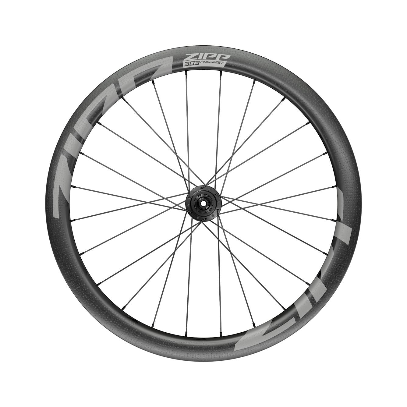 Zipp 303 Firecrest Carbon Tubular Disc Brake Center Locking 700c Rear 24Spokes XDR 12x142mm Standard Graphic A1 | Power2Cycle BLACK 700C