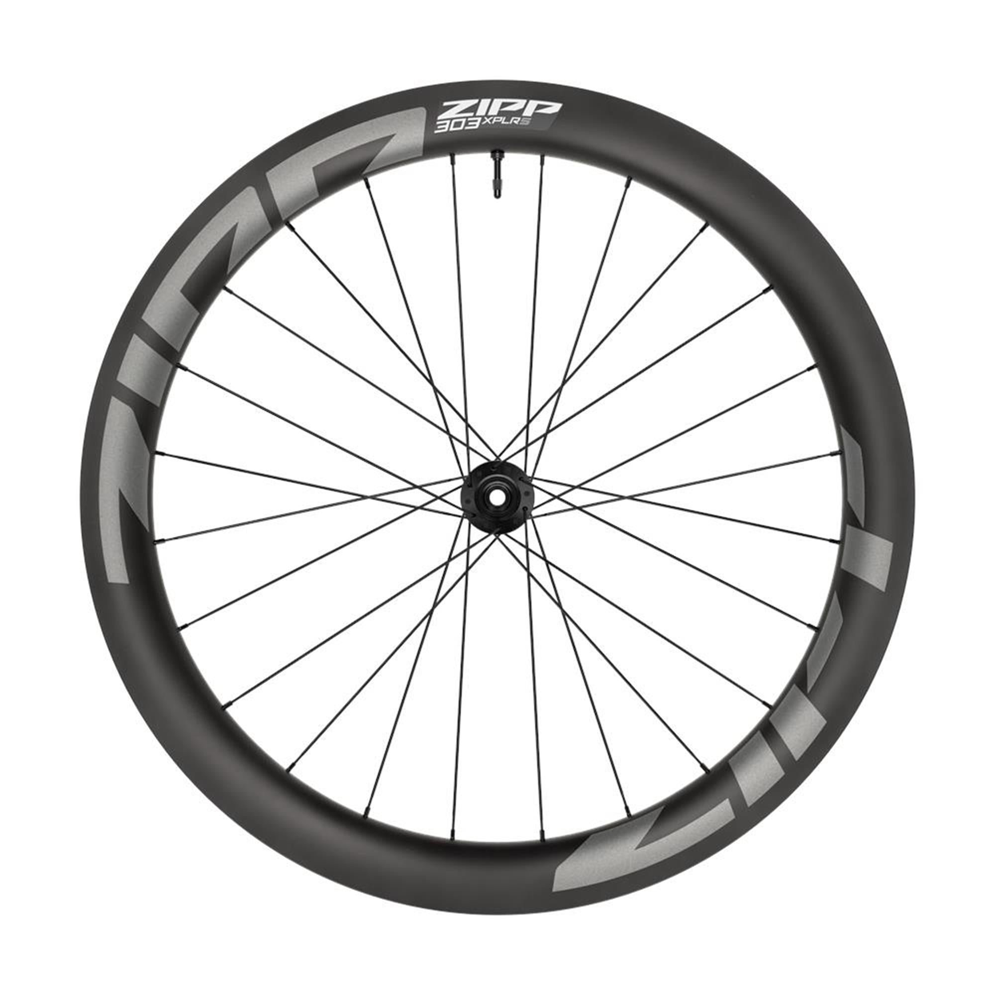 Zipp 303 XPLR S Carbon Tubeless Disc Brake Center Locking 700C Front 24Spokes 12X100mm Standard Graphic A1 | Power2Cycle | Power2Cycle12X100MM