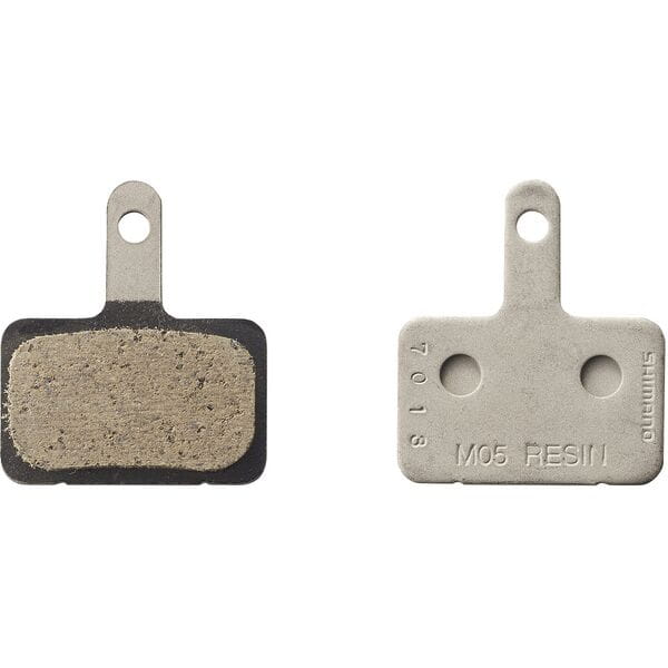 Shimano RX disc pads and spring, resin pad, steel back