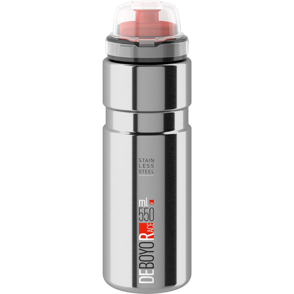 Elite Deboyo Race stainless steel vacuum bottle 550 ml silver | Power2Cycle 12 hours thermal