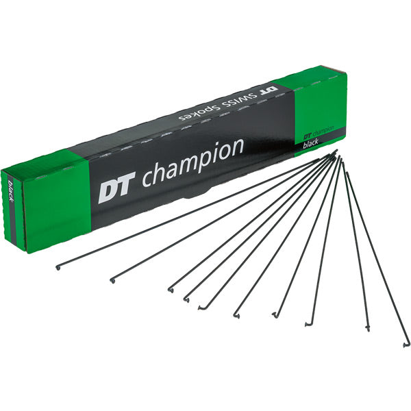 DT Swiss Champion black spokes 14g = 2mm box 100
