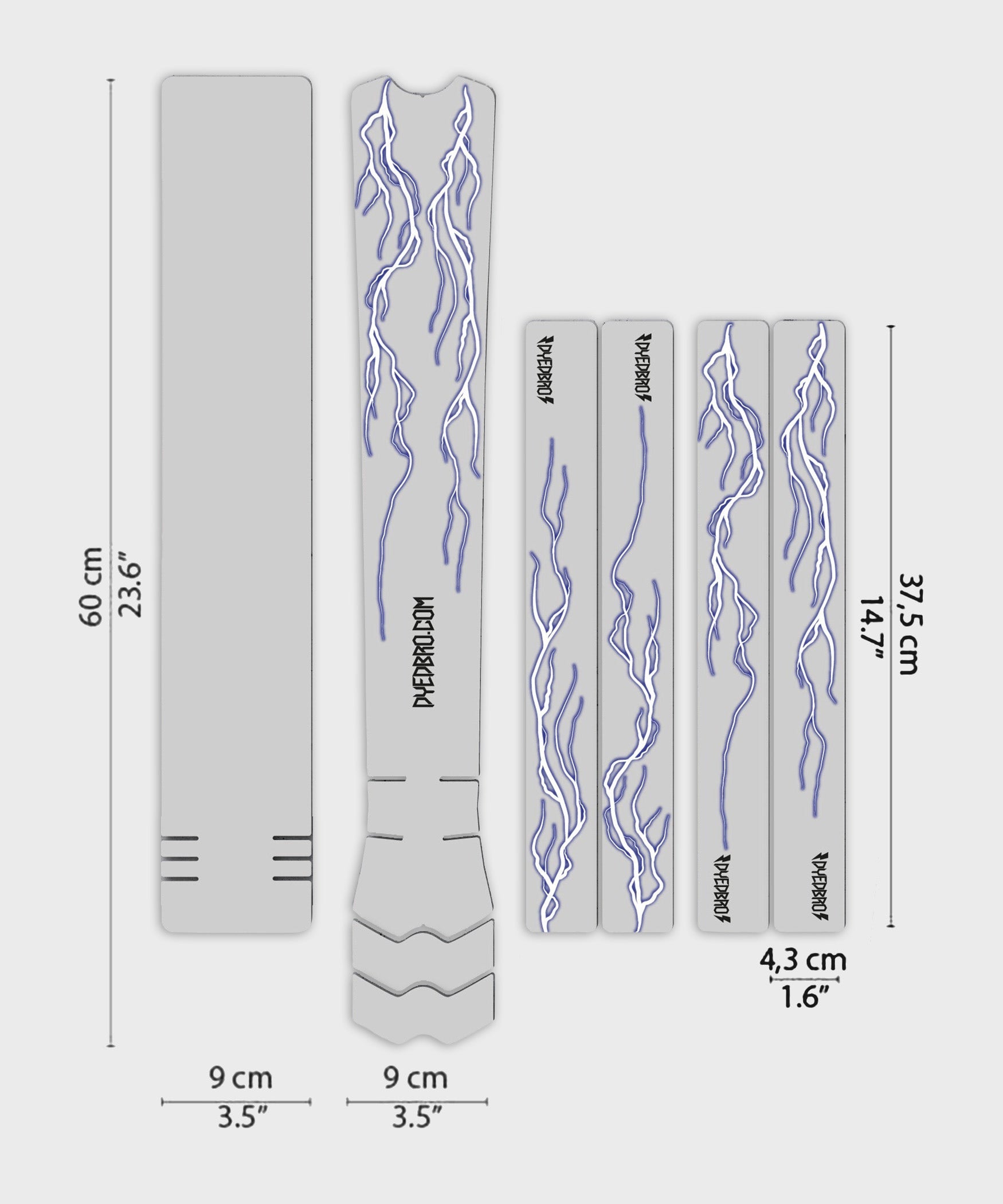 DYEDBRO MTB Frame Protection | Power2Cycle Lightning | Power2Cycle