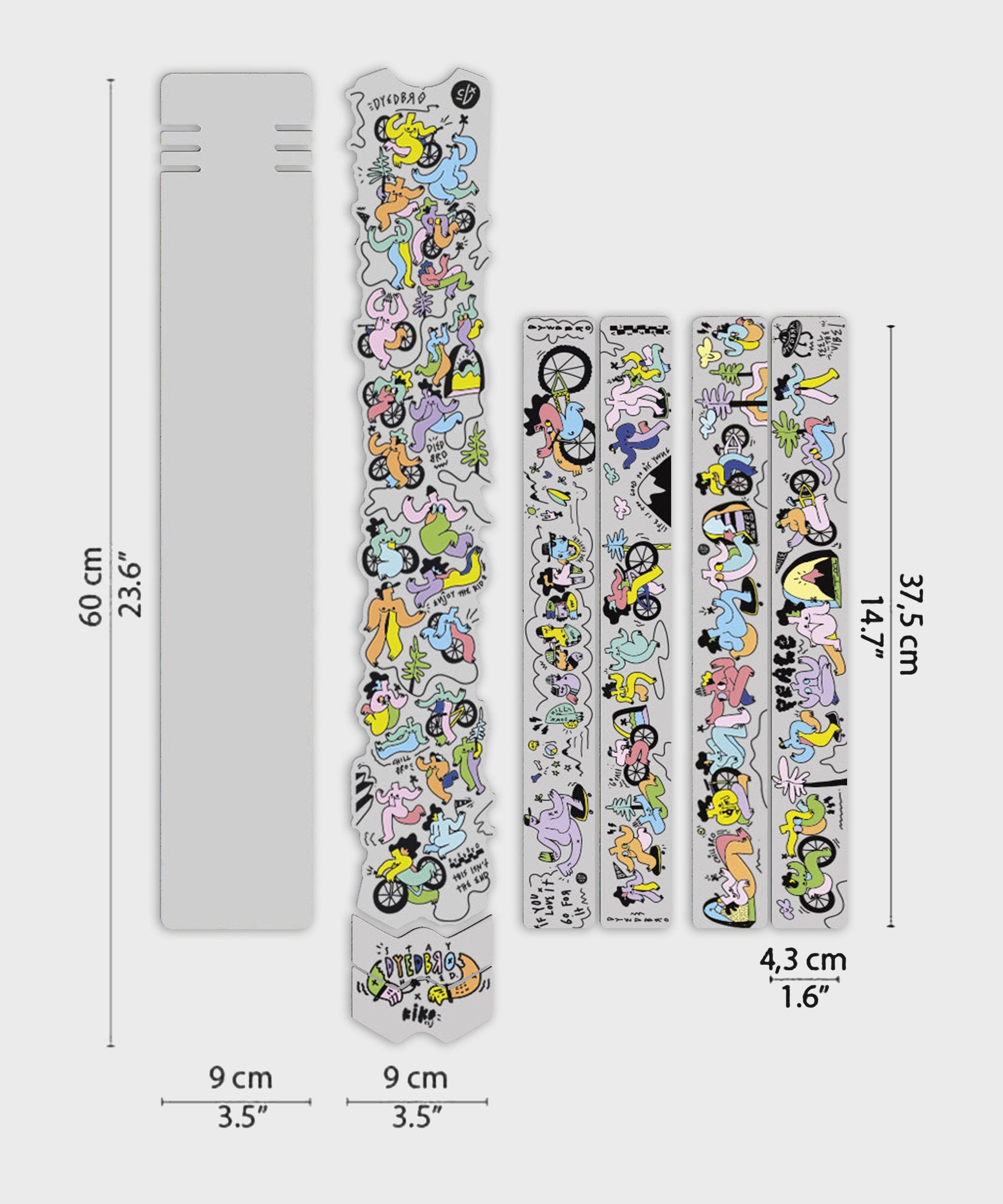 DYEDBRO MTB Frame Protection | Power2Cycle Kiko CLJ | Power2Cycle Gloss /