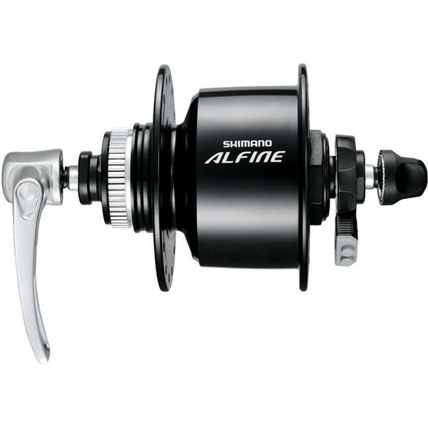 Shimano Alfine 501 Alfine, 6v 3w, Centre | Power2CycleLock disc, 32h, Q/R, black