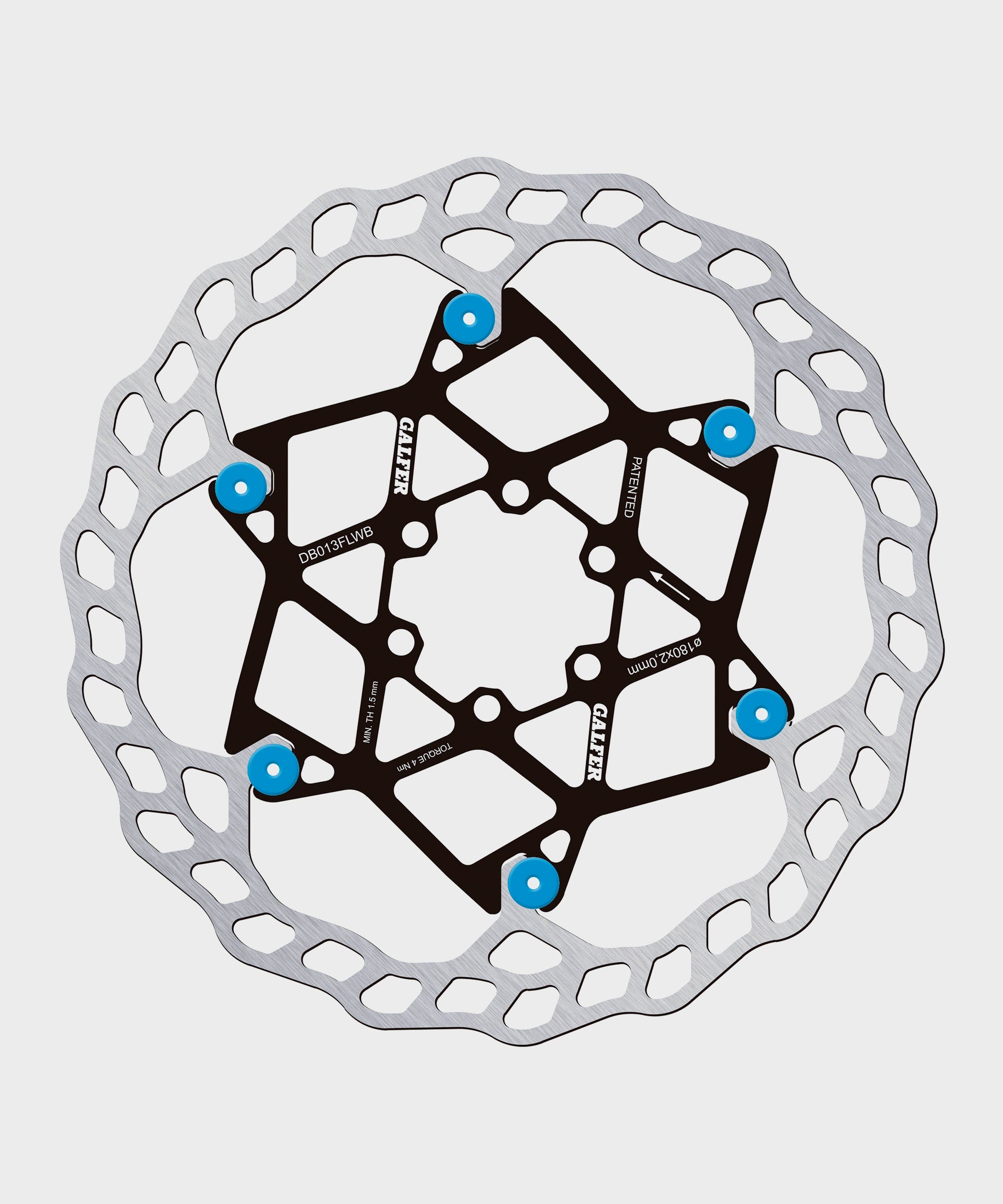 Galfer Wave Floating Disc Rotor | Power2Cycle 6 Bolt | Power2Cycle