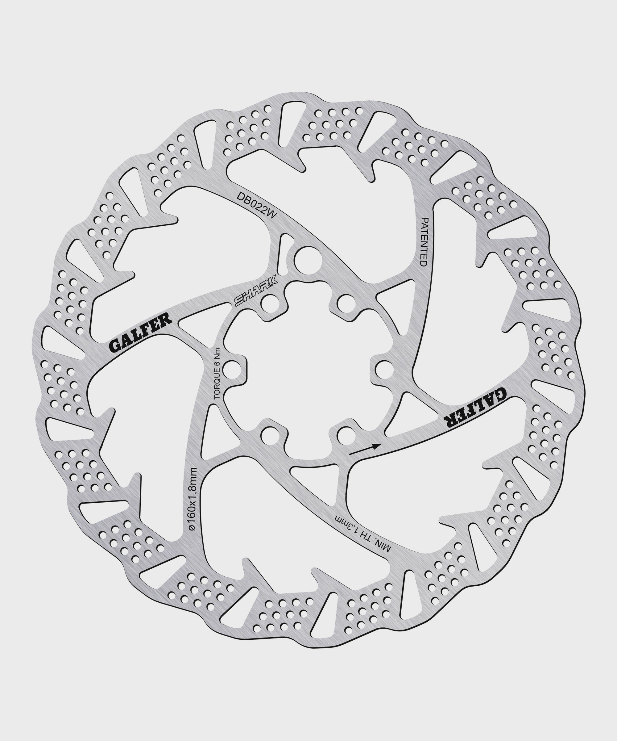 Galfer Shark Disc Rotor | Power2Cycle 6 Bolt | Power2Cycle