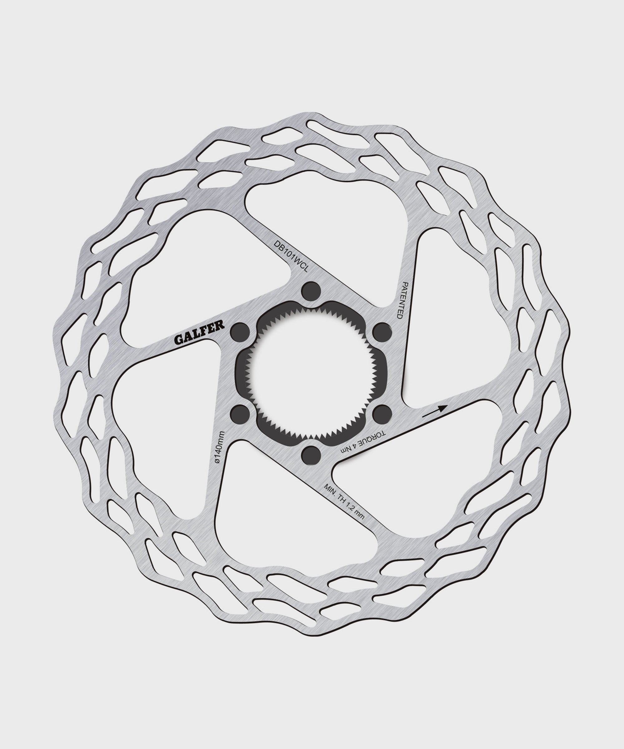 Galfer Wave Road Disc Rotor | Power2Cycle Centerlock | Power2Cycle 140 x 1.8mm