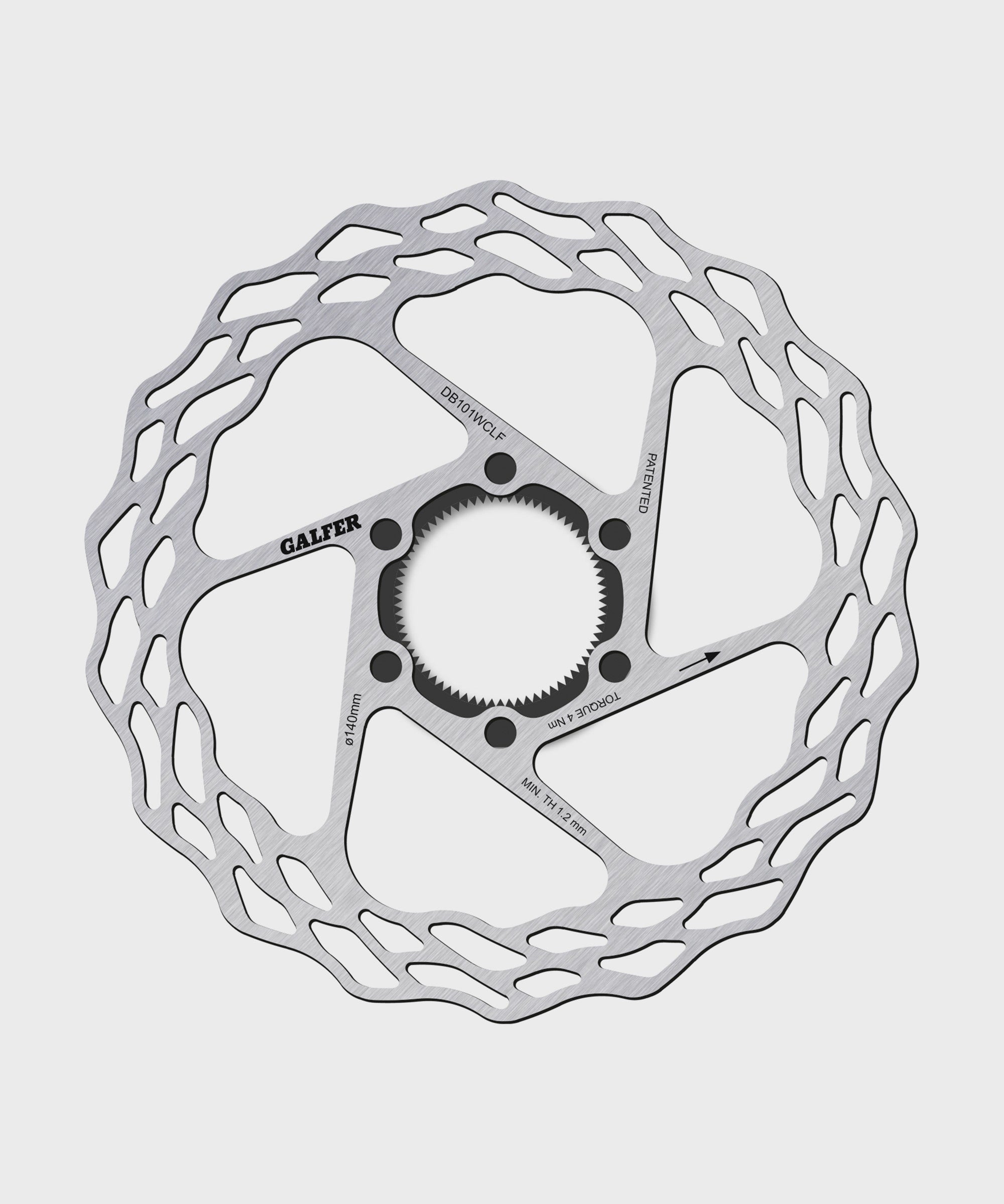 Galfer Wave Road Disc Rotor | Power2Cycle Centerlock Fulcrum | Power2Cycle 140 x 1.8mm
