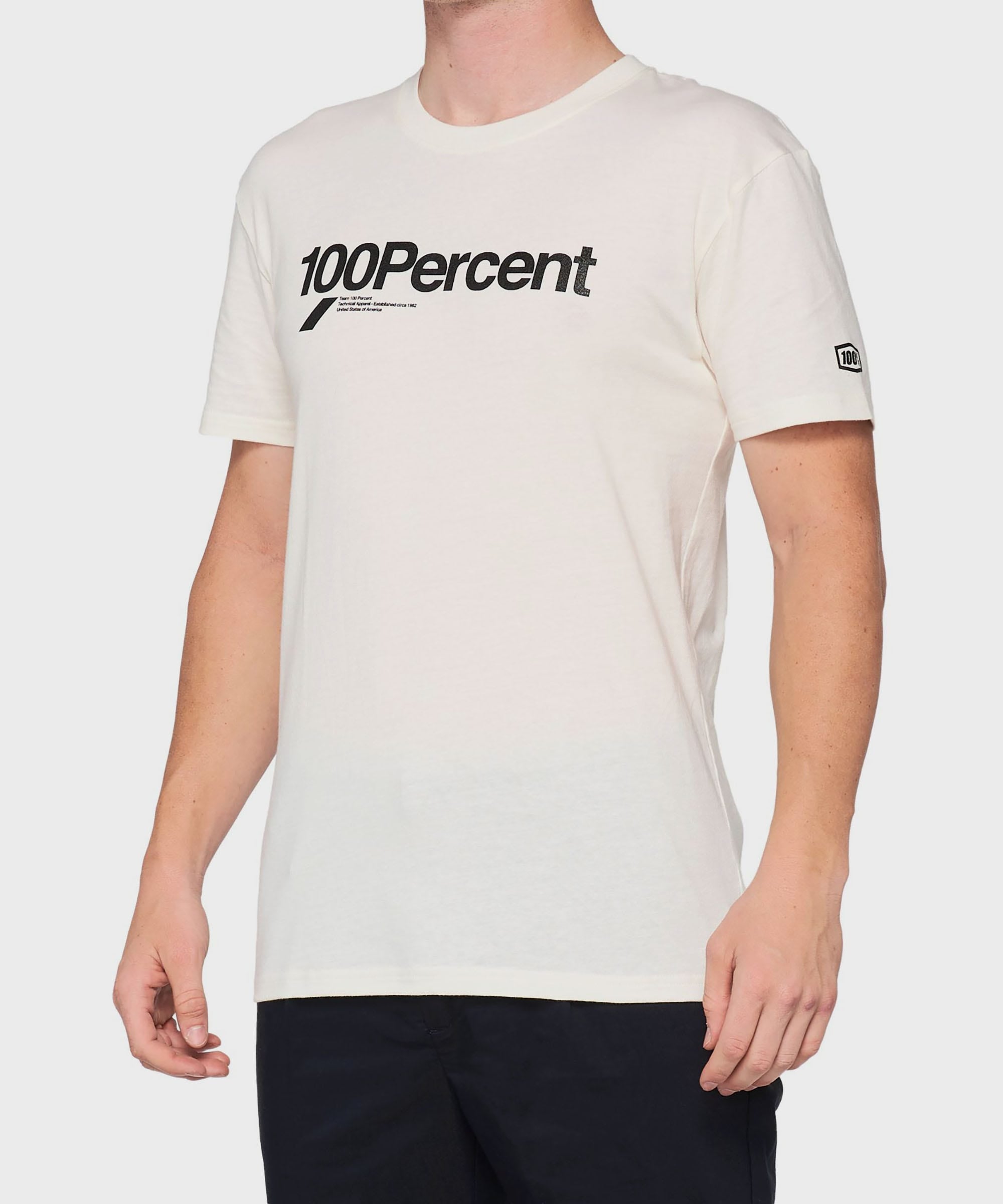 100% Scroll Tech T | Power2CycleShirt Chalk