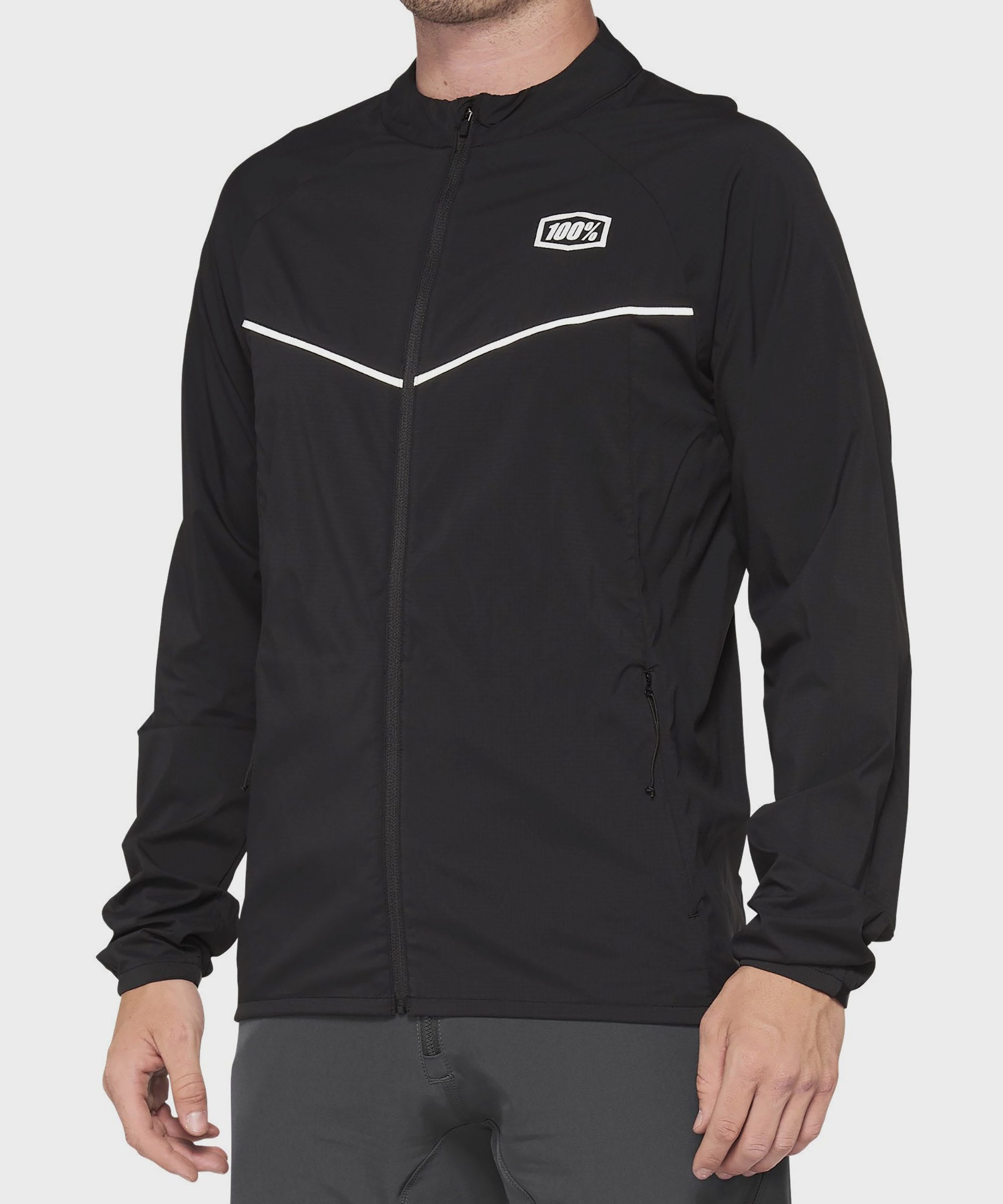 100% Corridor Stretch Windbreaker 2022 Black