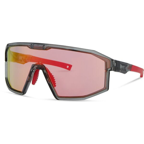Madison Eyewear Enigma Crystal Smoke Sunglasses | Power2Cycle Pink Rose Mirror Lens