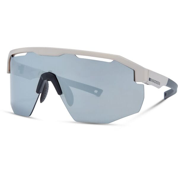 Madison Eyewear Cipher Desert Sand Sunglasses | Power2Cycle 3 Lens Pack | Power2Cycle Silver Mirror / Amber / Clear