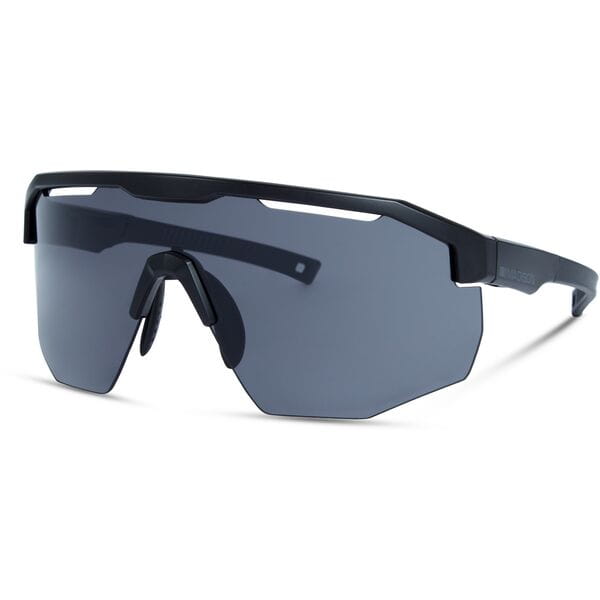 Madison Eyewear Cipher Matt Black Sunglasses | Power2Cycle Black Mirror Lens