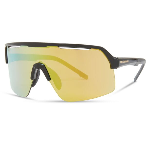 Madison Eyewear Crypto Air Gloss Black Sunglasses | Power2Cycle Bronze Mirror Lens