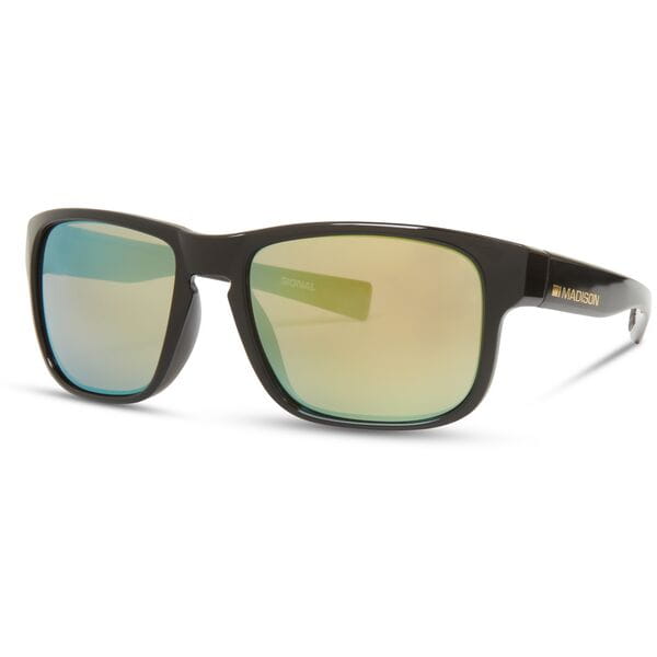 Madison Eyewear Signal Gloss Black Sunglasses | Power2Cycle Bronze Mirror Lens