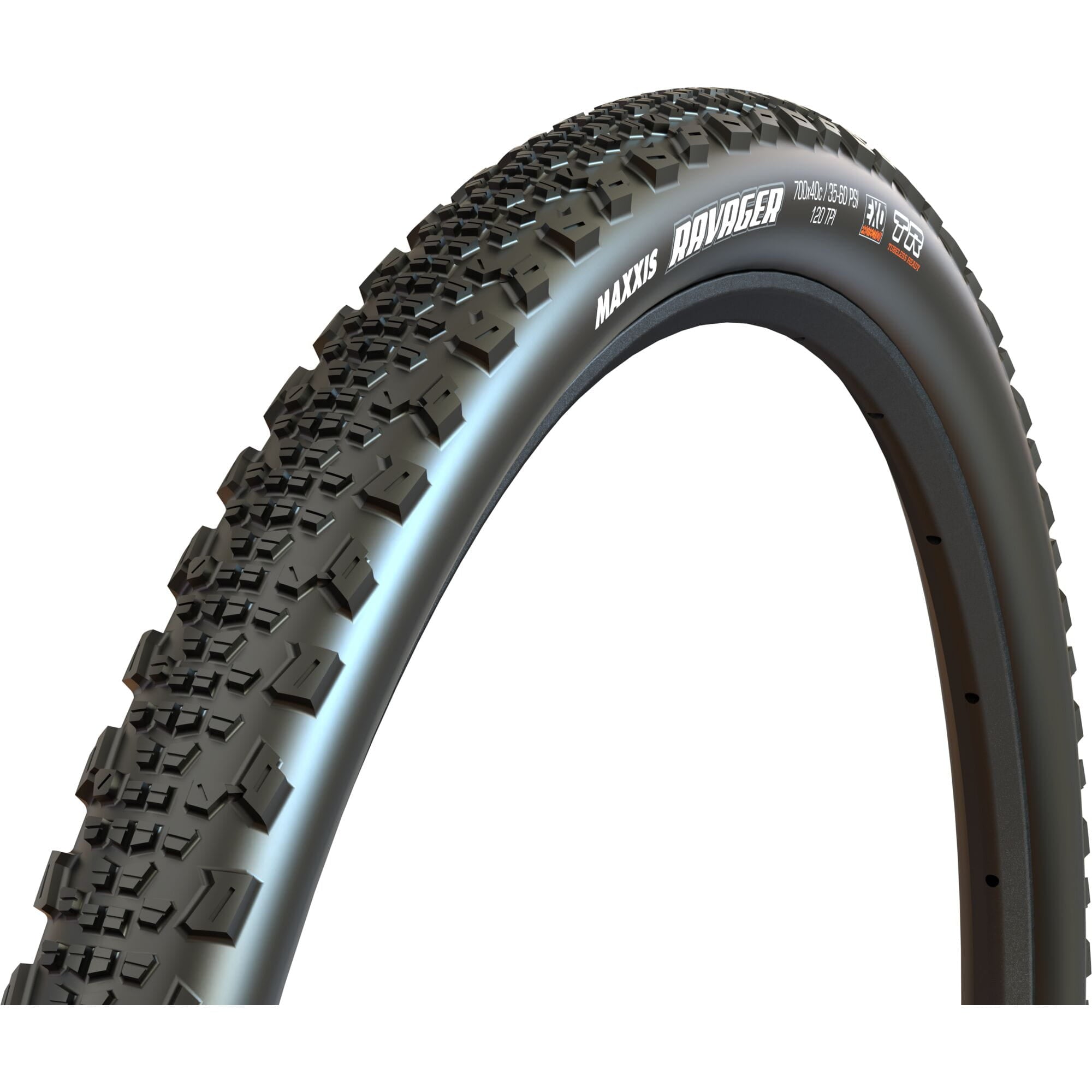 Maxxis Ravager 700 x 40C 60 TPI Folding Dual Compound SilkShield Tubeless Tyre