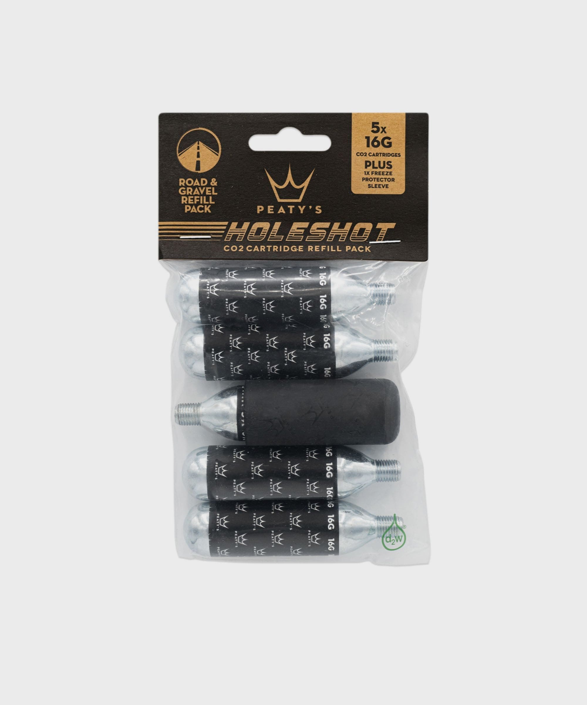 Peaty's Holeshot CO2 Cartridge Refill Pack | Power2Cycle Road & Gravel (16g) | Power2Cycle