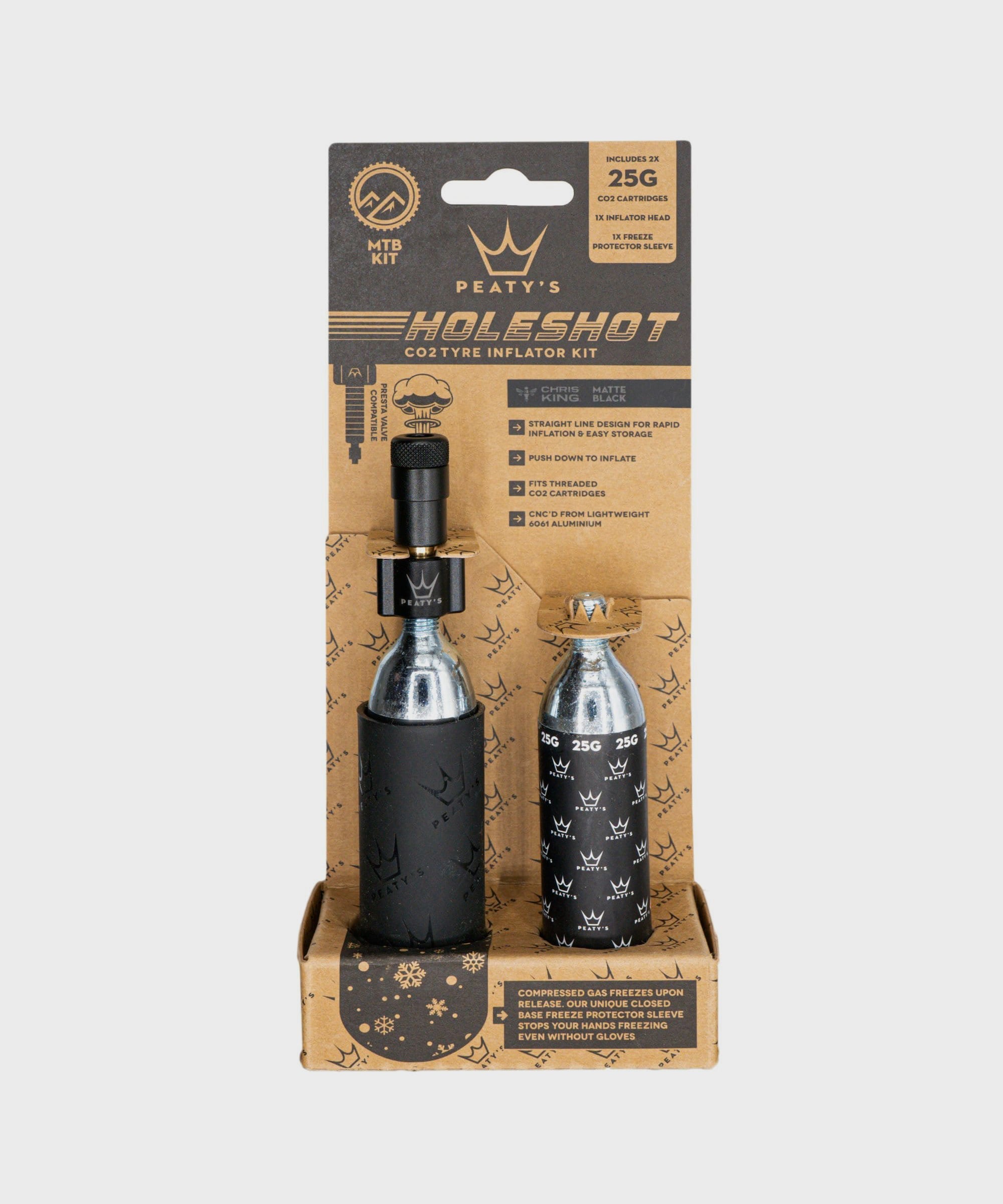 Peaty's Holeshot CO2 Tyre Inflator | Power2Cycle MTB (25g)