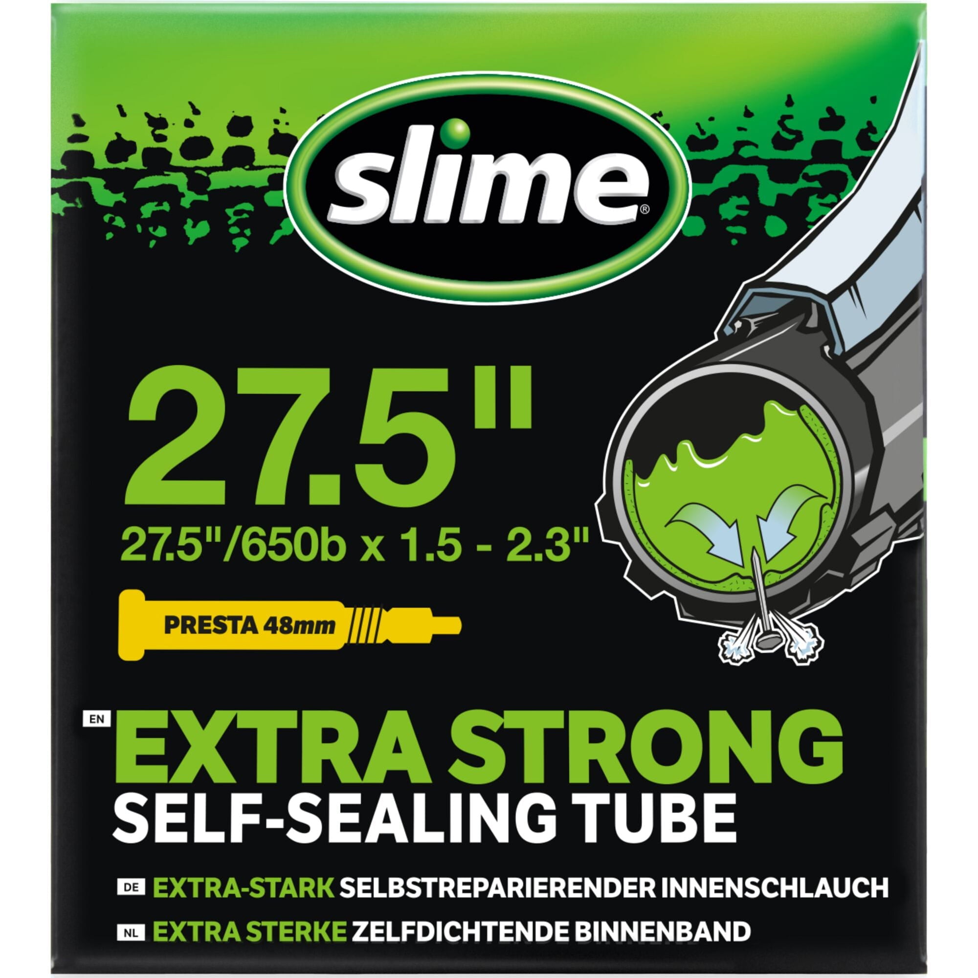 Slime Smart Tube | Power2Cycle 27.5 x 1.50 | Power2Cycle2.30 inch | Power2Cycle Presta Valve